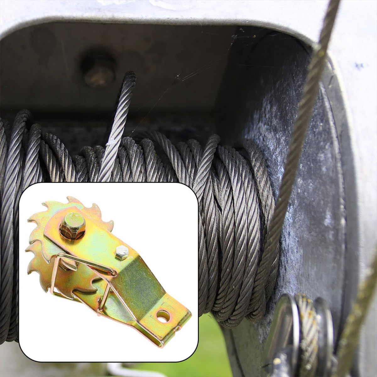 Tenditore Filo Recinzione in Acciaio Dorato, 2 Pezzi | Cavo e Filo da Stendere, Uso DIY e Professionale, Riduce L’allentamento