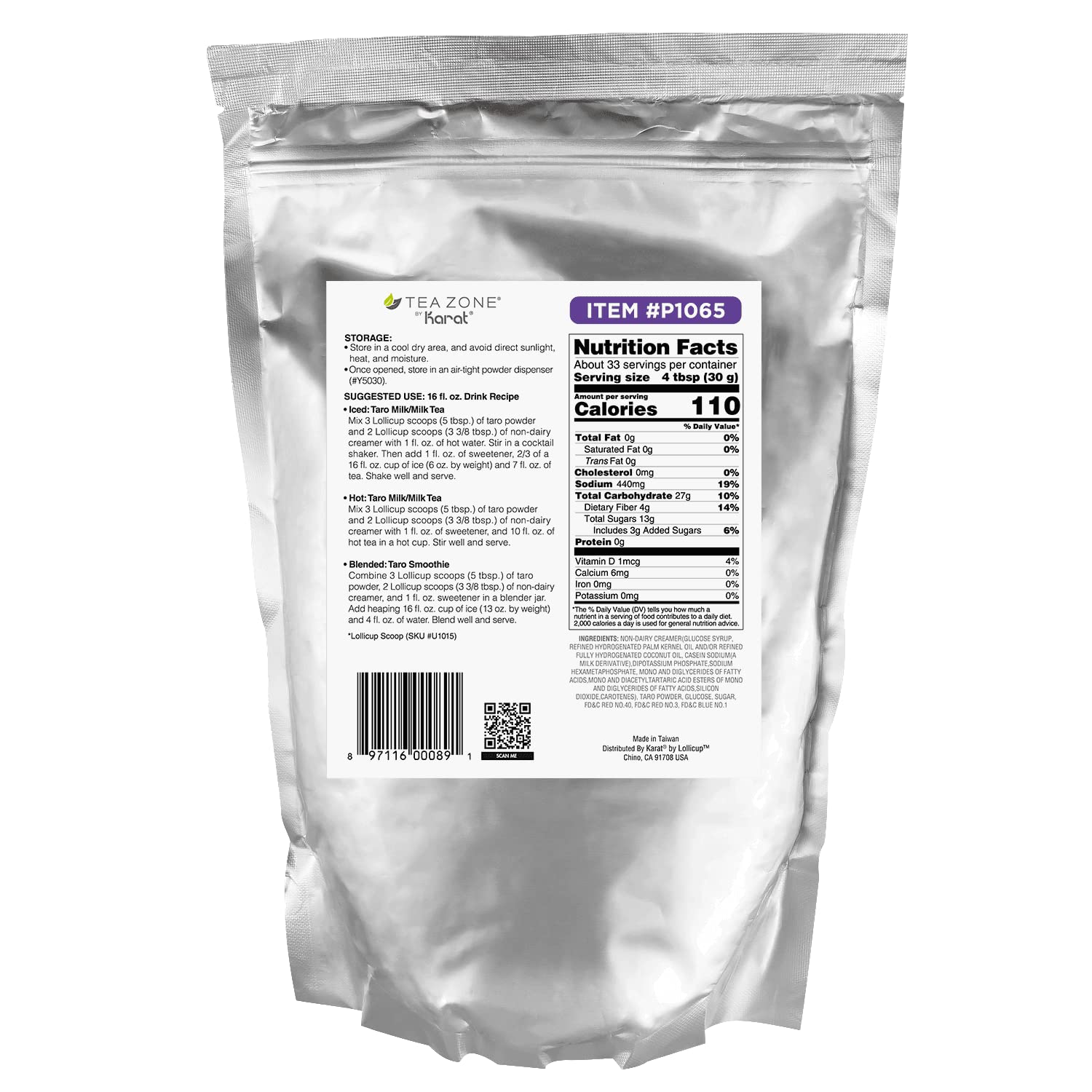 Tea Zone 2.2 lb Taro Powder