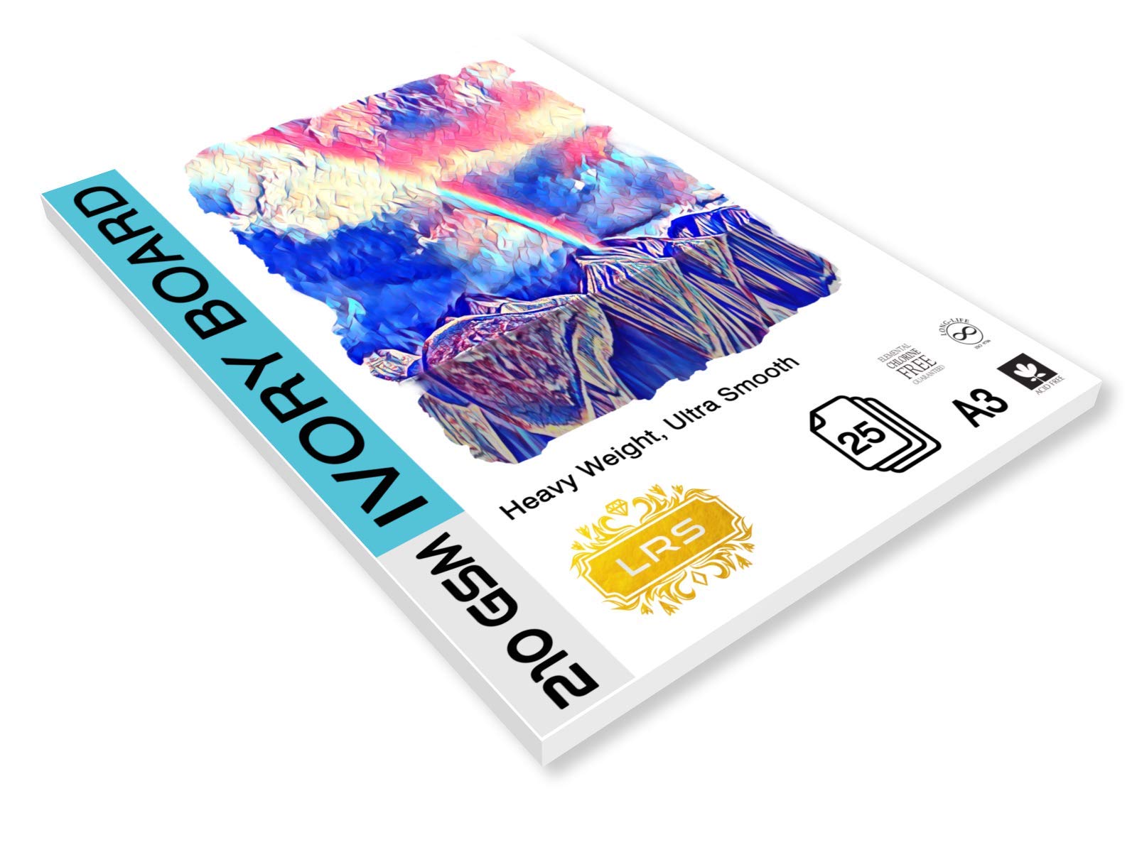 LRS Ivory Board - 210 GSM Thick - A3 Size - Excellent Surface - Pack of 25 (B08NYTVDF9) Amazon Price History, Amazon Price Tracker