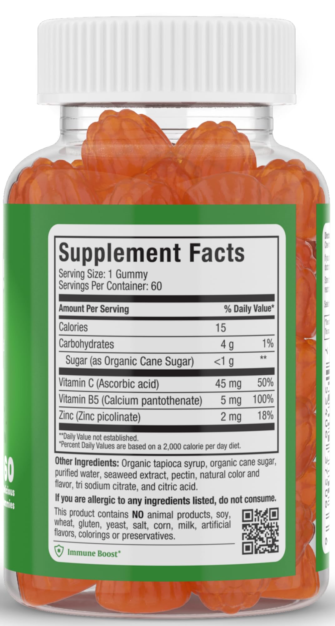 Maxi Health® Vitamin C Gummies with Zinc (60 Gummies) — Amazon image 2