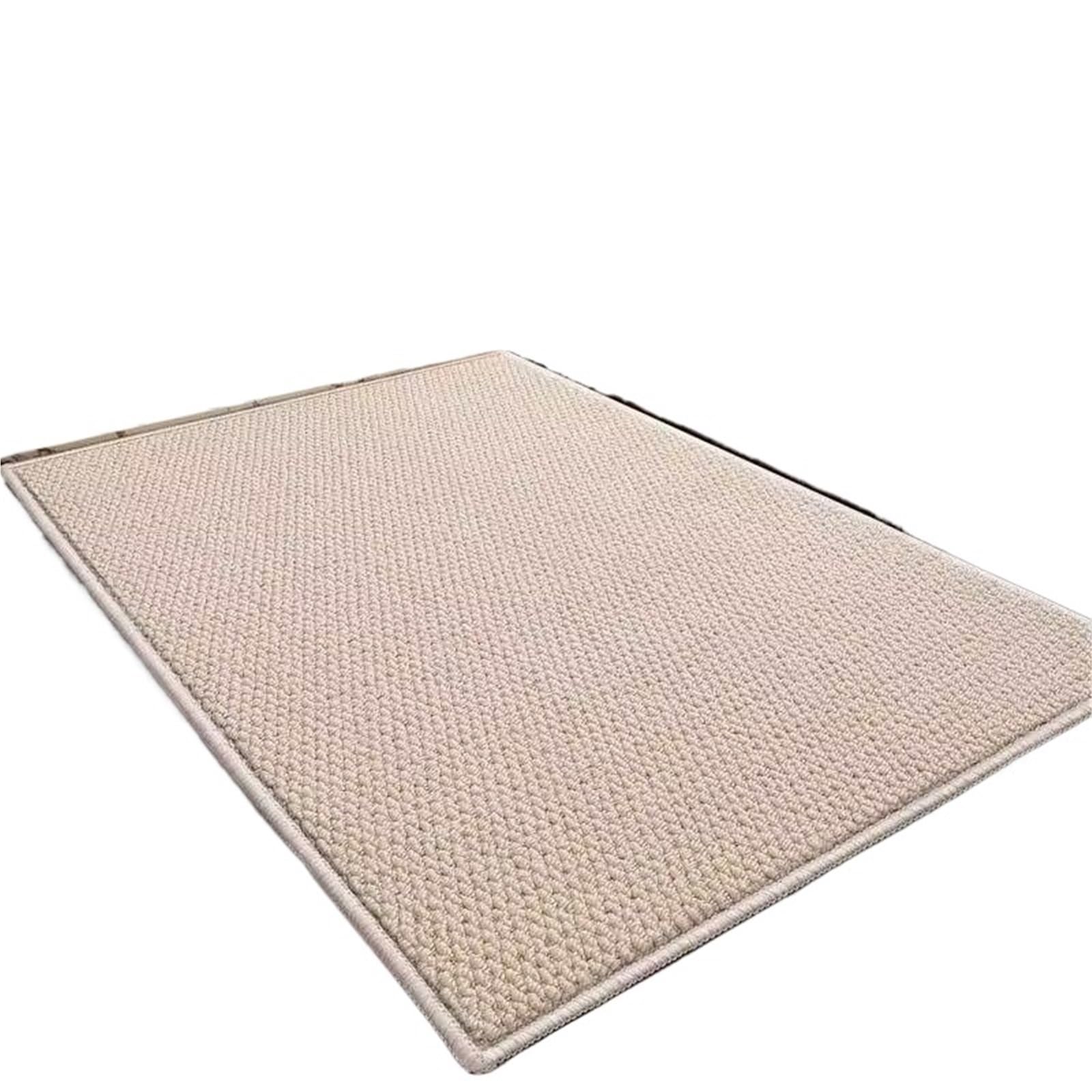 Tapis de sol antidérapant contre la saleté d'entrée, tapis d'âtre épais blanc