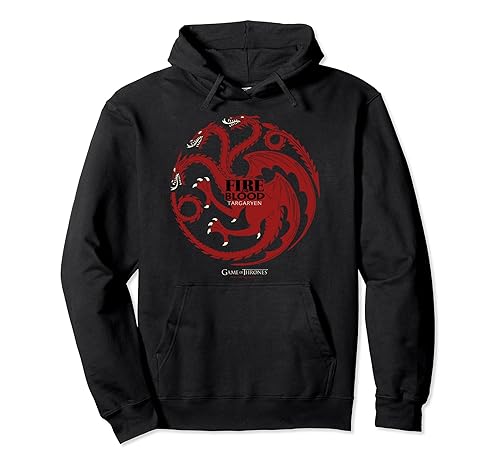 Fire And Blood Targaryen Sigil Pullover Hoodie