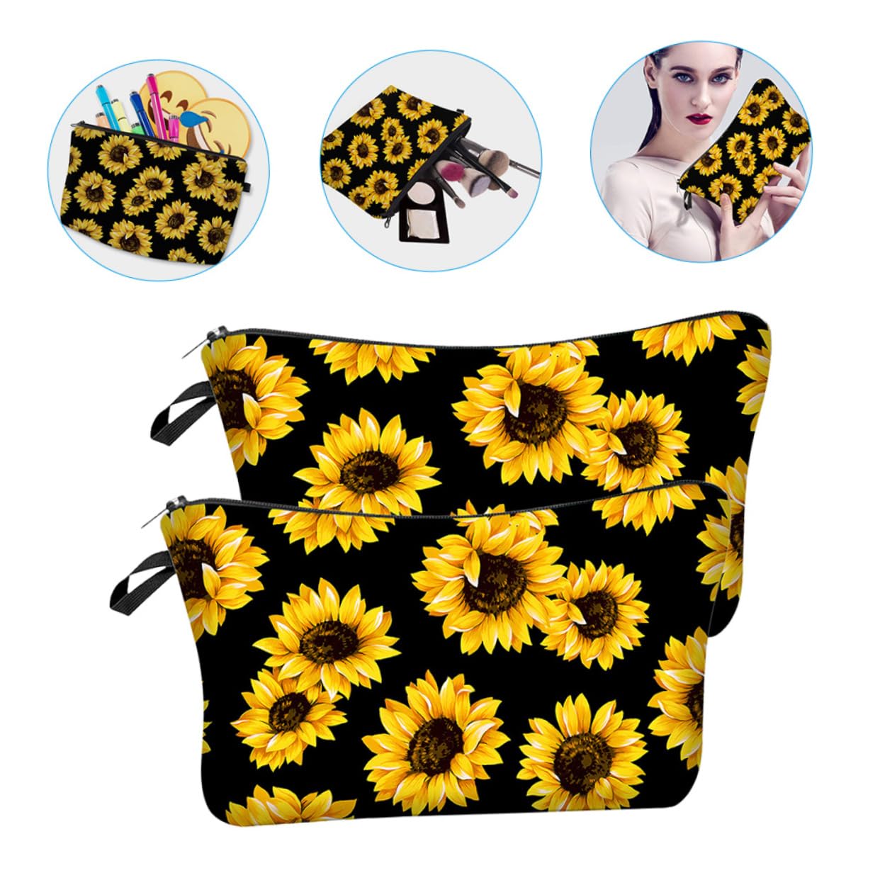 Beavorty 6piezas Bolsa De Cosméticos De Viaje Neceser De Maquillaje Portátil De Organizador De Productos De Belleza para Viajes y Uso Diario