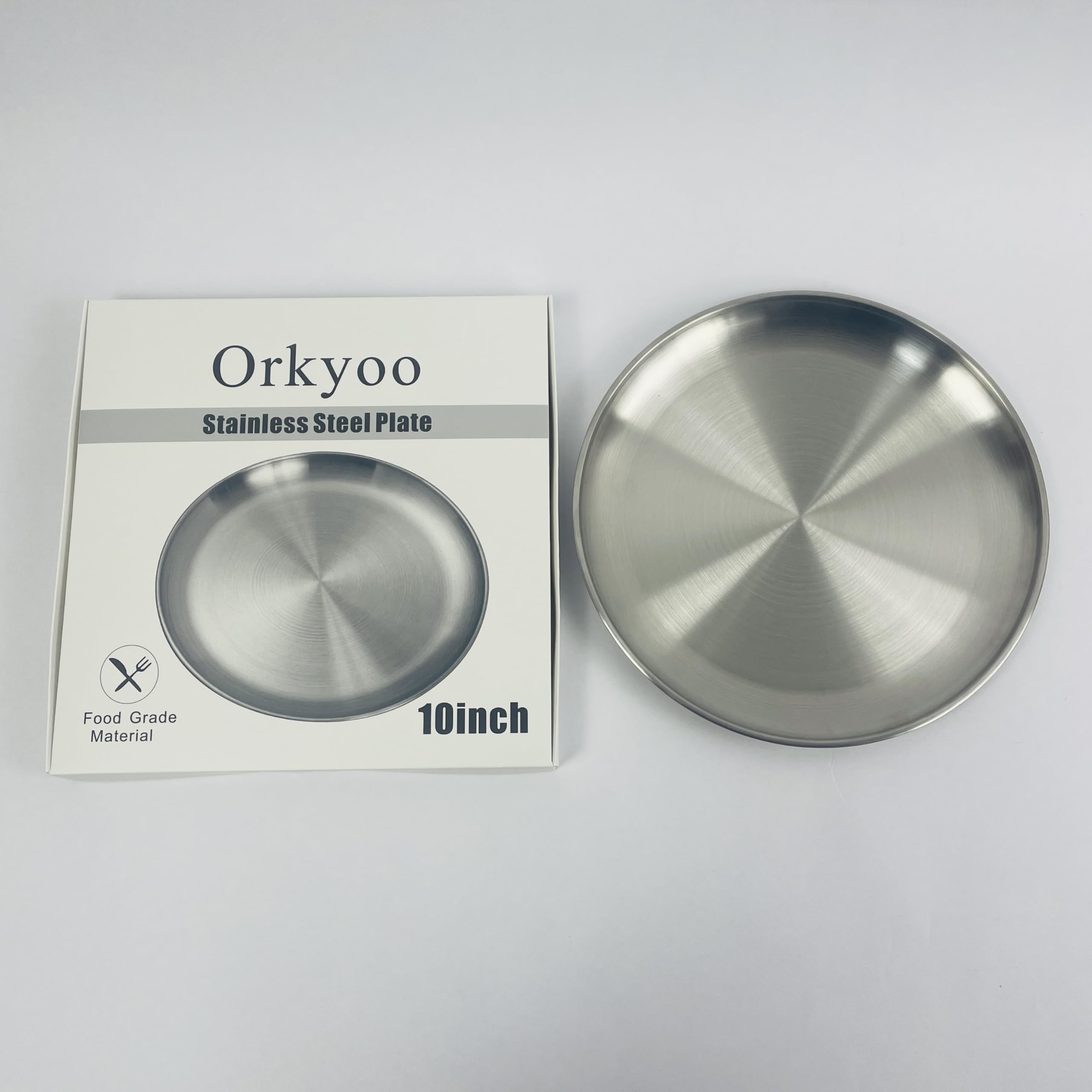 Orkyoo Stainless Steel Pie Pan, Round Baking Pan, for Baking, Storing, and Preparing Food