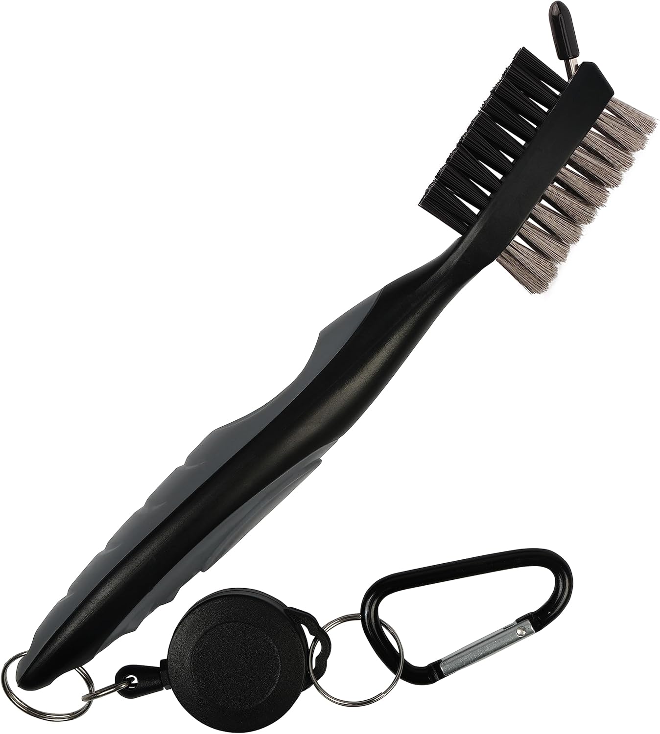 K&V GOLF Golf Club Cleaner Brush with Groove Cleaning Tool - Dual Golf Club Brush with Bag Hanging Clip - Golf Club Groove Cleaner & Cleaning Brush - Golf Cleaning Kit - Amazon product rated Grade A