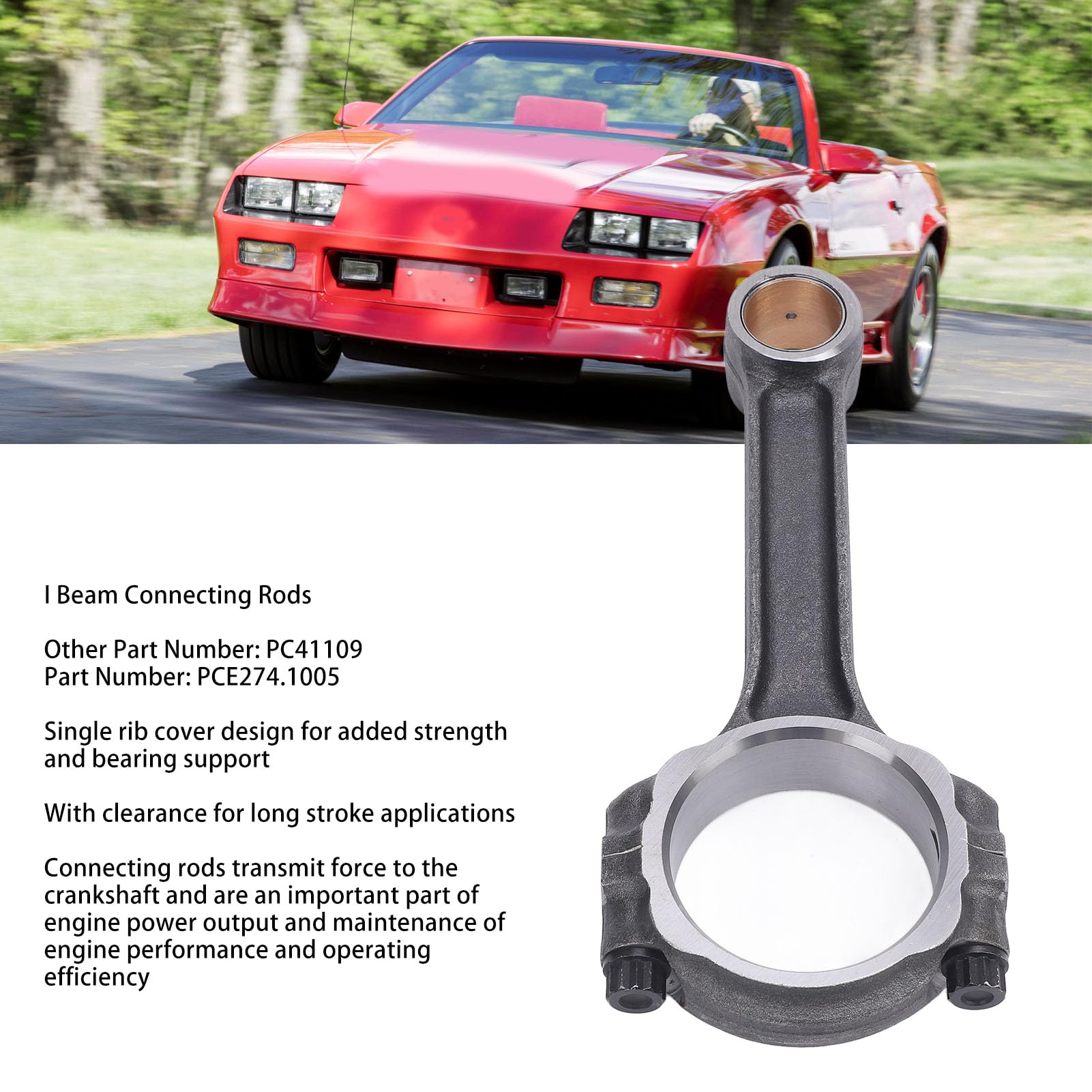 I Beam 5.700 2.100 927 Bronze Bush 5140 Connecting Rods Fit Chevrolet SBC 350 I Beam 5.700 2.100 927 Bronze Bush 5140 Connecting Rods Fit Chevrolet SBC 350
