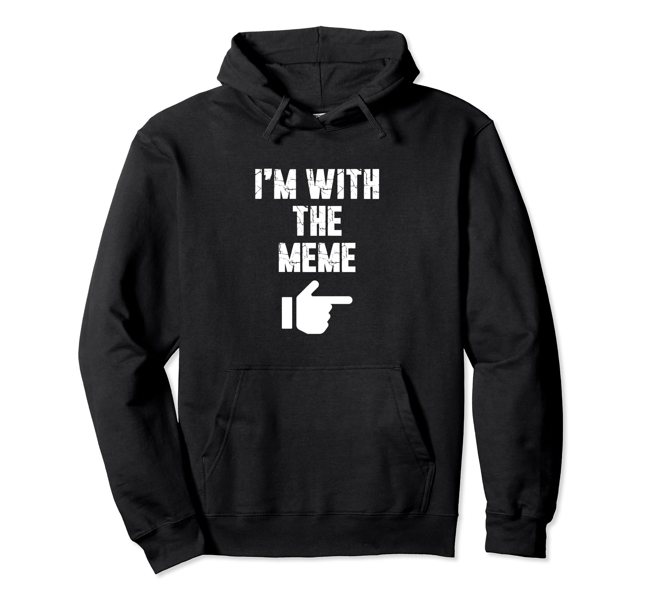 I'm with the Meme Fun Easy Playful Halloween Costume Pullover Hoodie