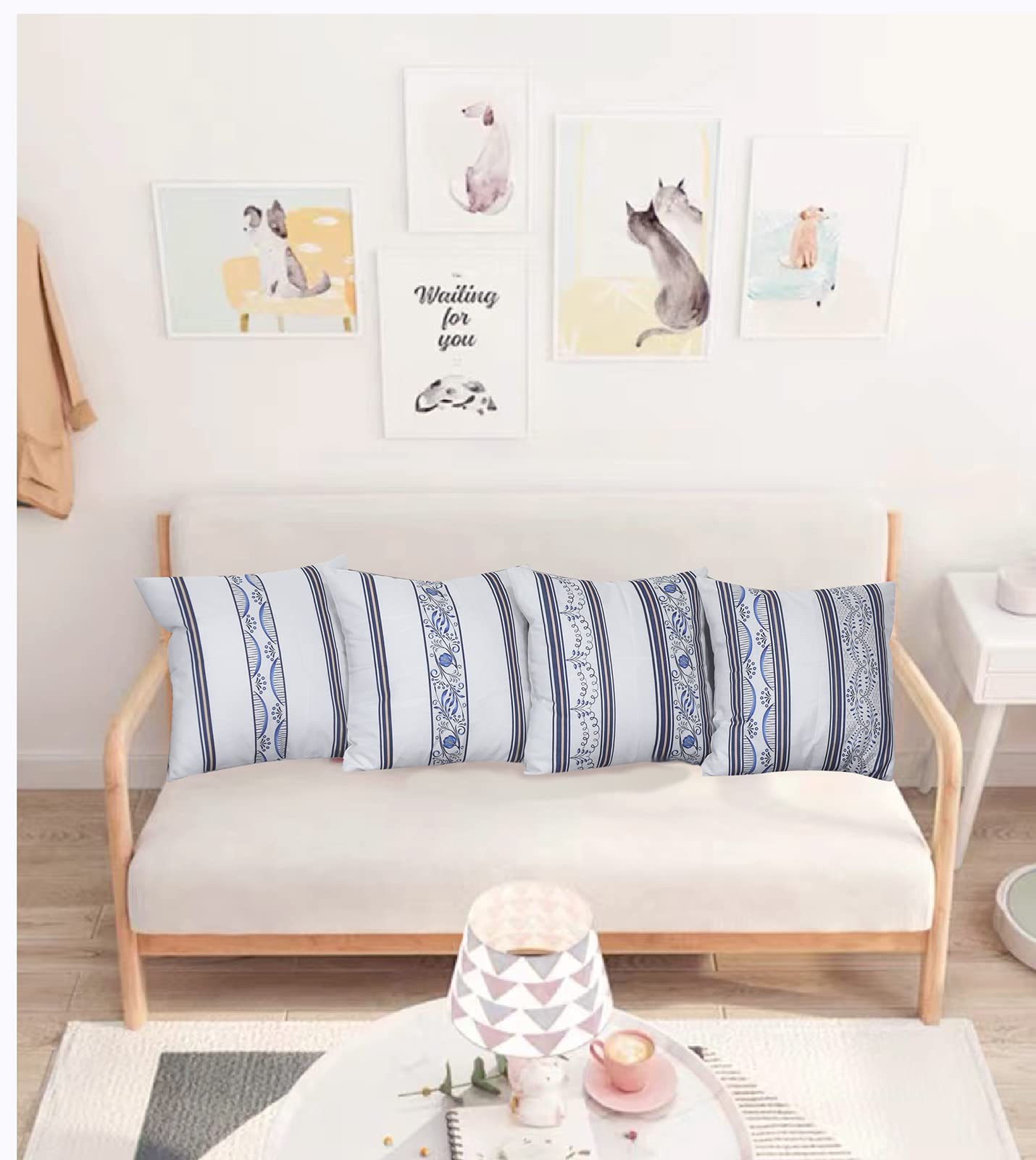 Fundas De Almohada De Arpillera Y Algodón De 45x45cm(18x18 Pulgadas), Fundas De Cojin Tejidos A Rayas Con Textura De Granja Bohemia Para Cama, Sofá Y Tienda - AliExprs 15