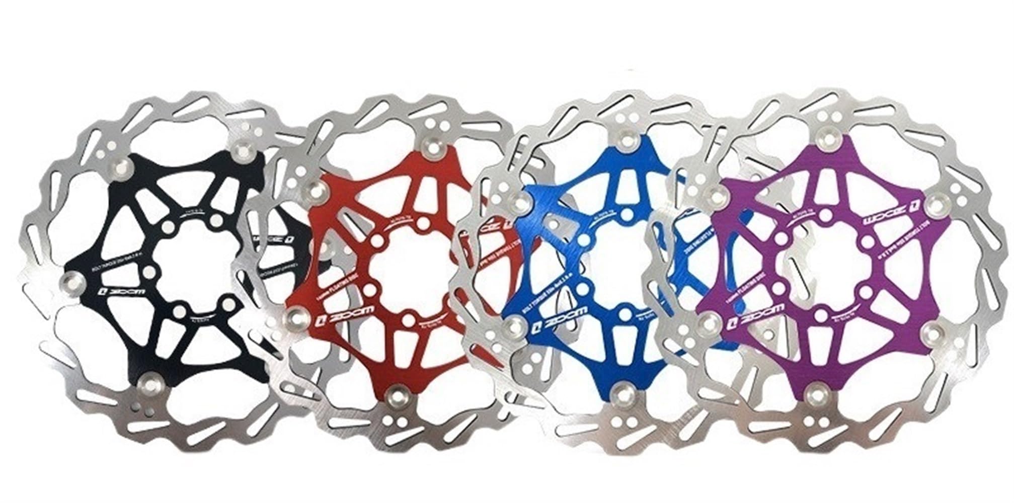 Disco Freno Rotor de freno de disco de bicicleta de montaña ultraligero 160mm/180mm/203mm Rotor flotante de disipación de calor MTB pastilla de freno de disco hidráulico Freno Disco(Red 180MM)