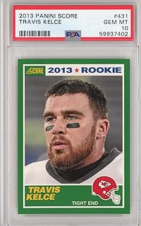 Graded 2013 Panini Score Travis Kelce #431 Rookie RC Football Card PSA 10 Gem Mint