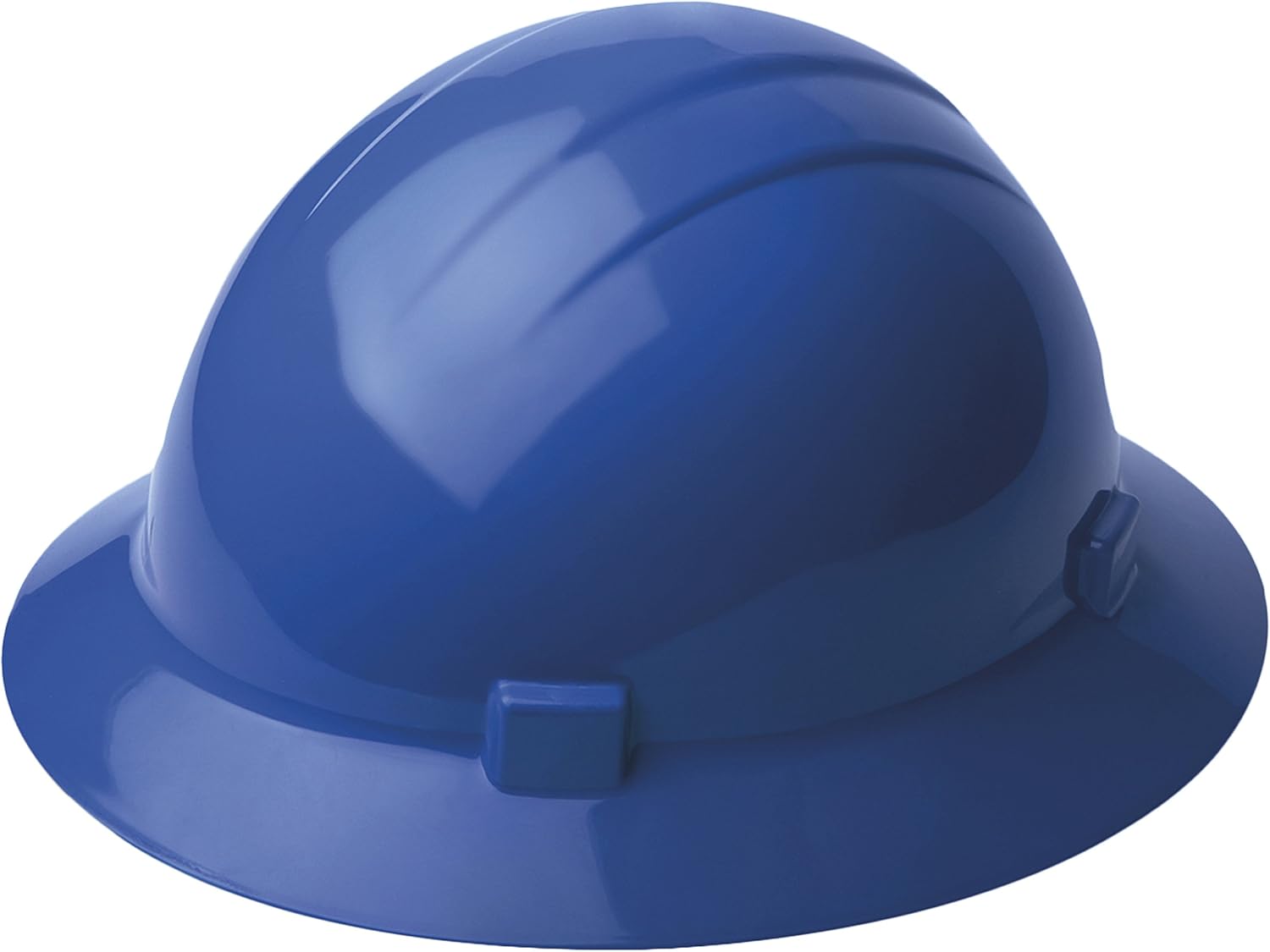 ERB 19226 Full Brim Hard Hat with 4-Point Ratchet Suspension, Blue, Medium