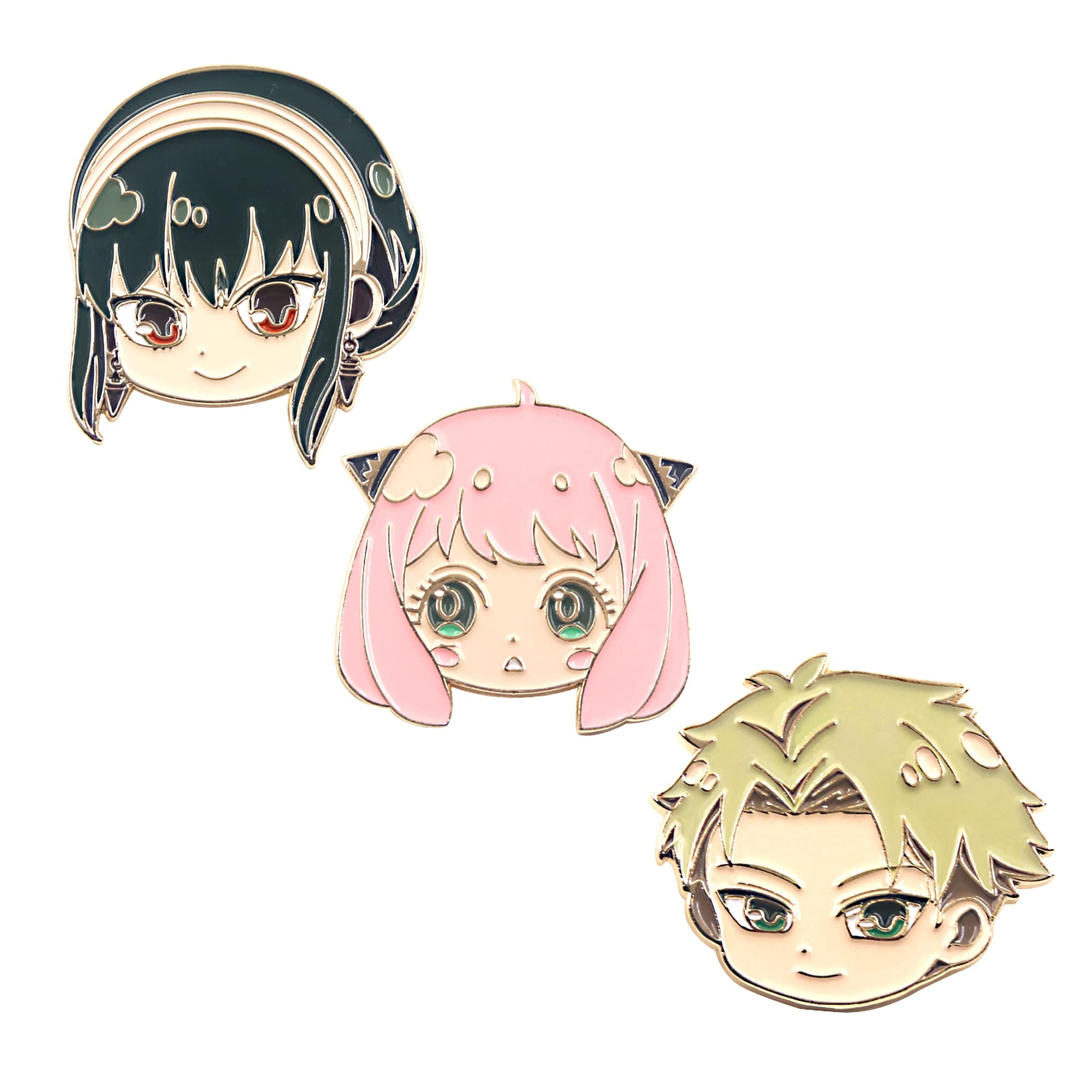 Anime Anya Forger Pins - loid S Family Cosplay Enamel Brooch - Backpack Costume Gift for Women Men Fans