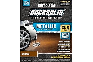 Rust-Oleum Rocksolid Metallic Garage Floor Coating for Concrete