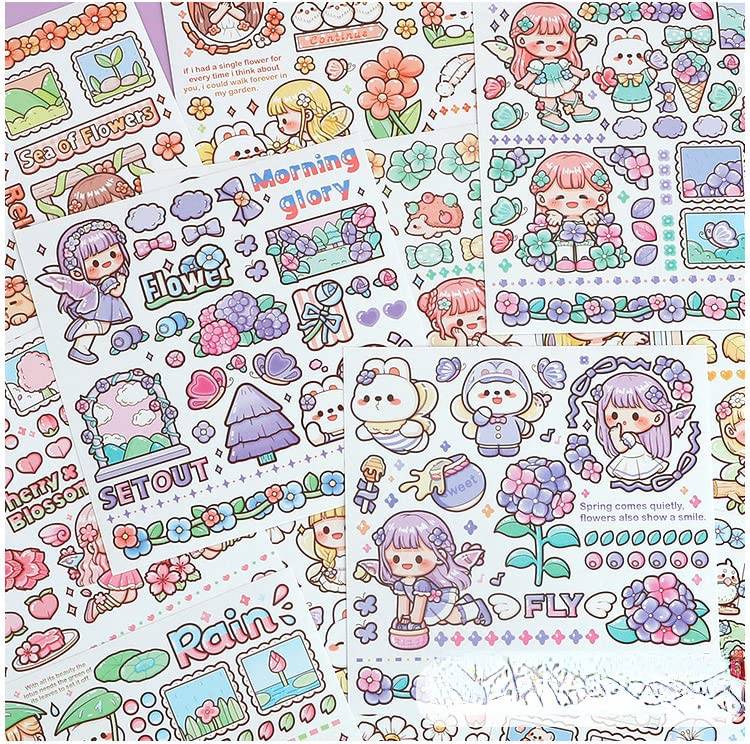Bullet Journal Accessoires Scrapbooking Stickerset, 6 Rollen , Stickers, Crème Thema PET Washi Tape, Esthetische Stickers, Decoratief Voor Journaling, Accessoires, Fotoalbum, Notebook, Doe-het-zelf 45mm Breed 2m Lang