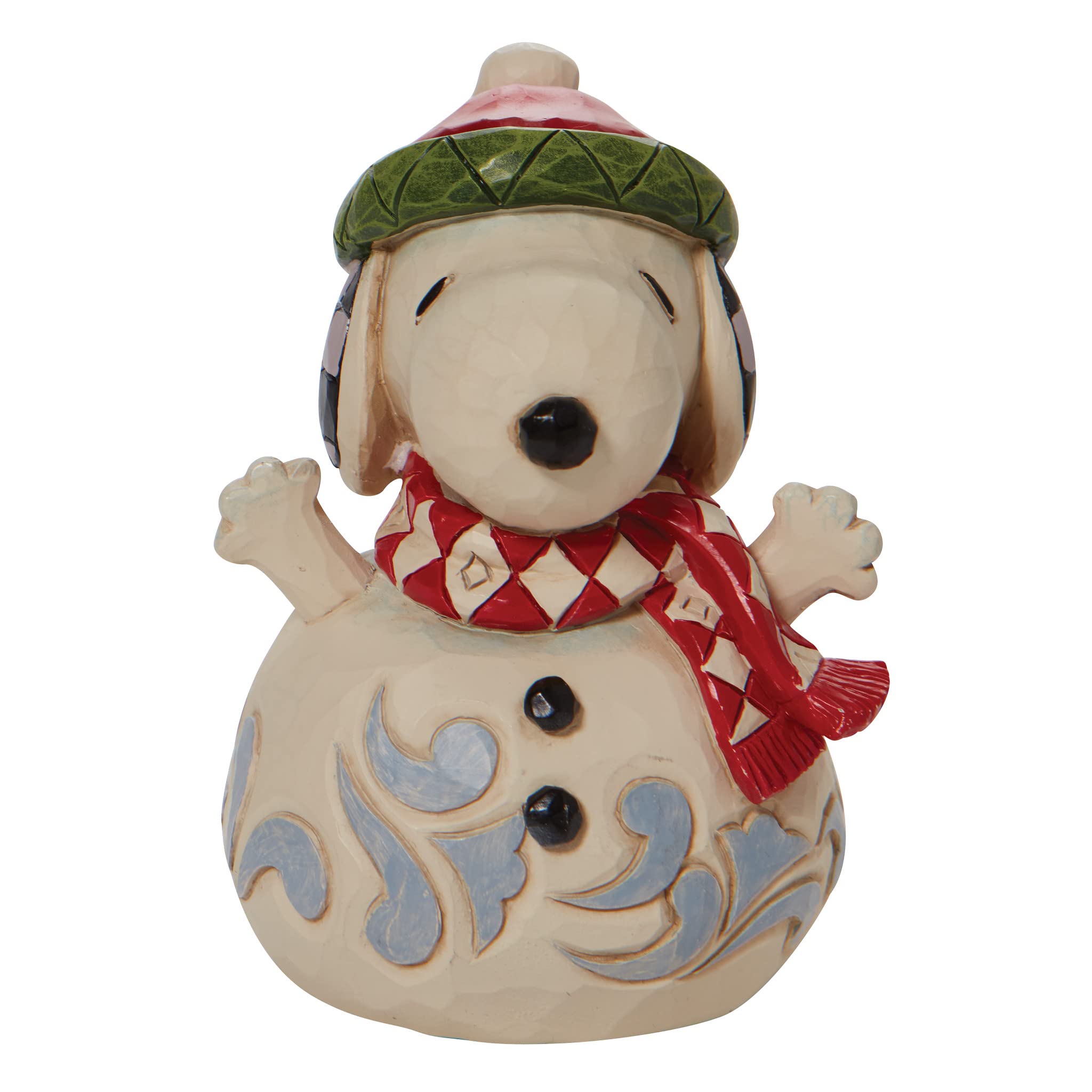 Amazon.co.jp: Enesco Jim Shore ピーナッツ スヌーピー 雪だるま 