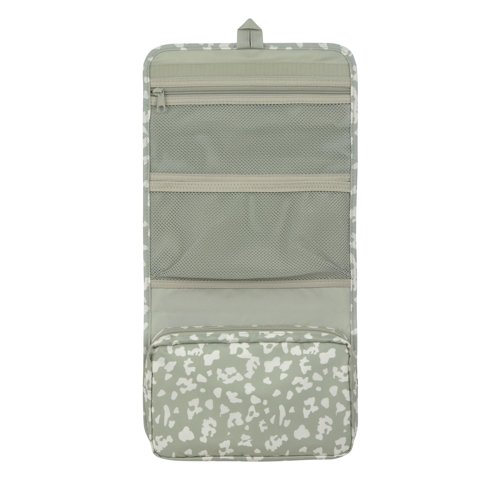 LÄSSIG Baby Windeltasche mit Wickelunterlage inkl. Fach für Feuchttücher für unterwegs/Changing Pouch XL Leo light khaki