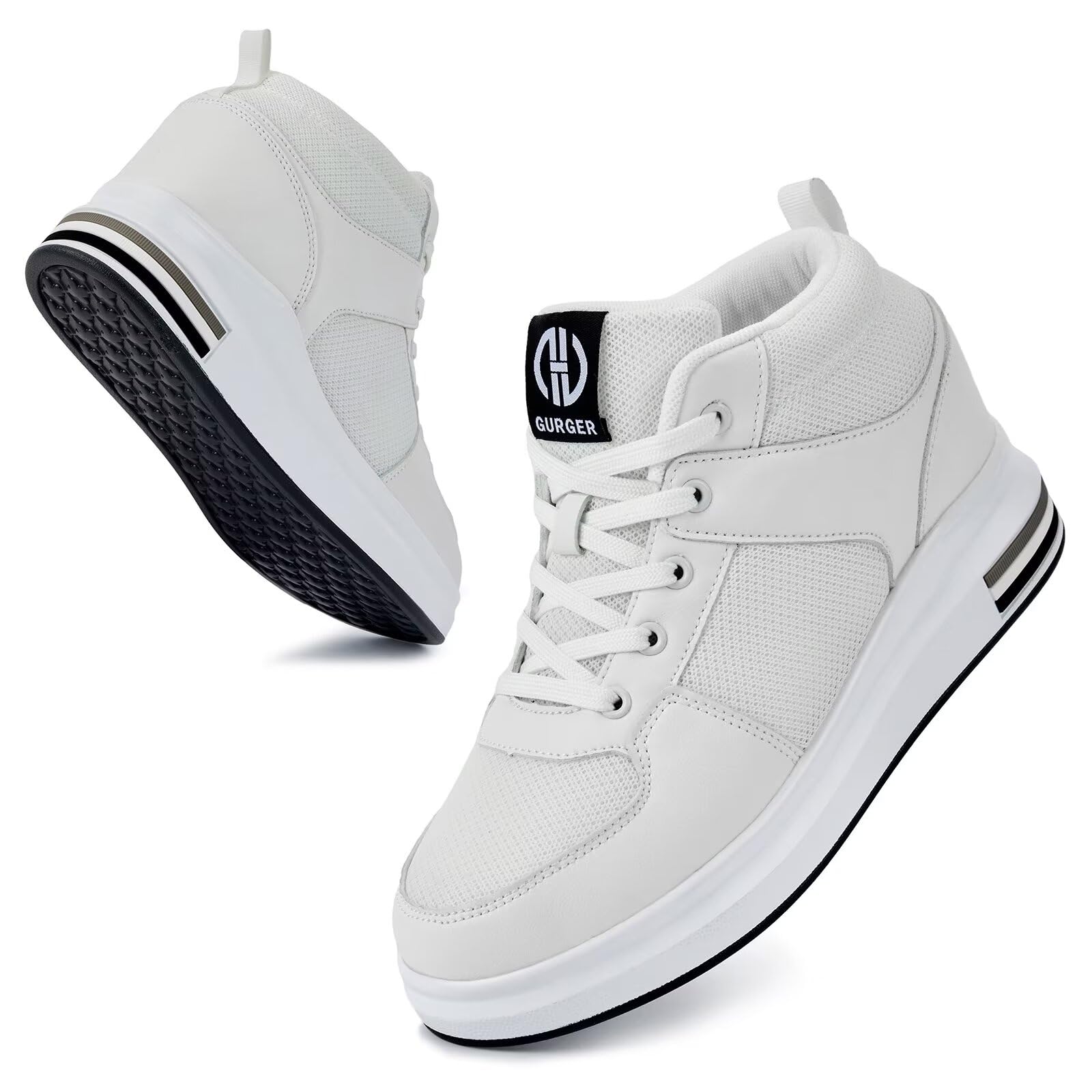 Scarpe da Ginnastica con Zeppa da Donna Sportive Fitness Traspiranti Sneakers