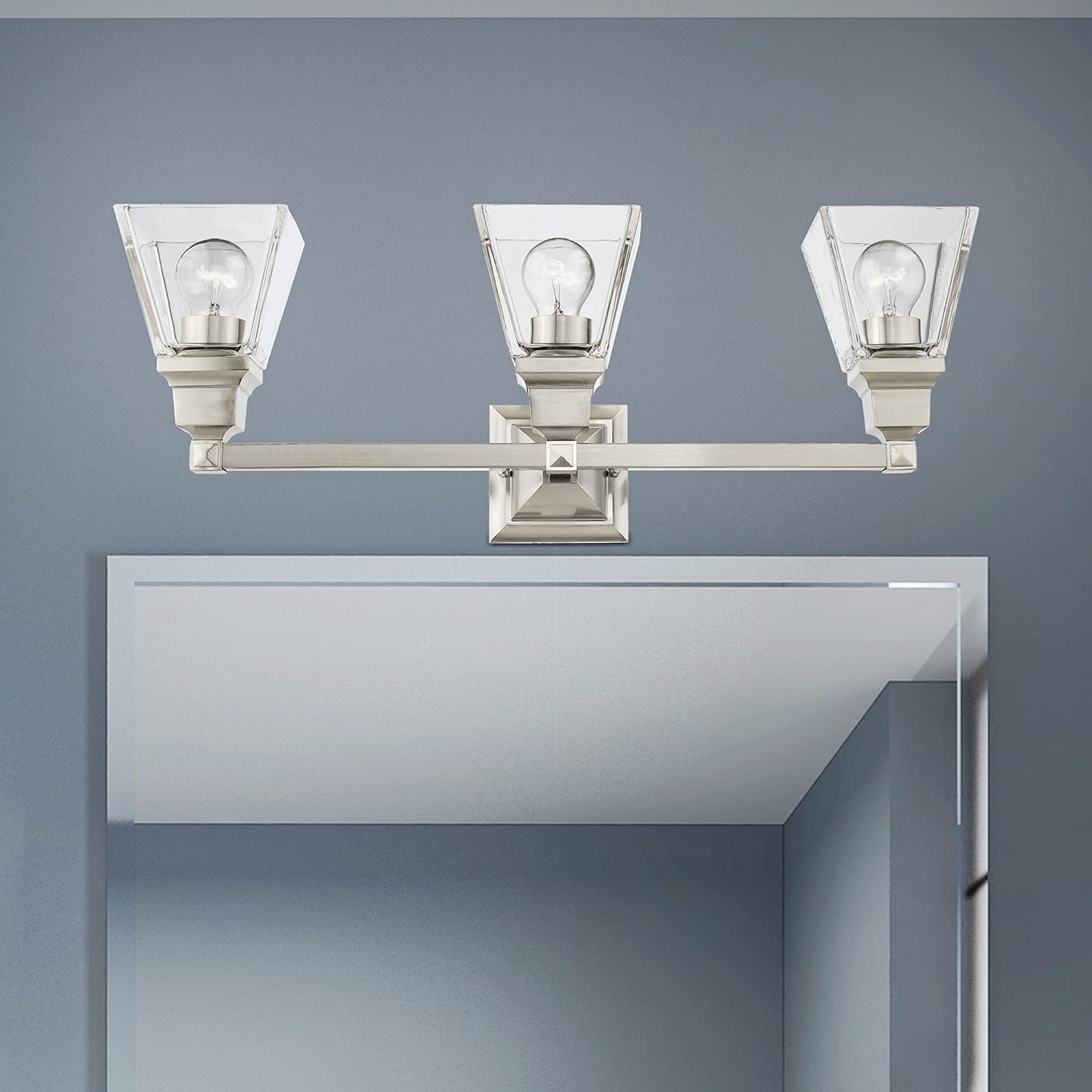 Livex Lighting 17173-05 3 Light Polished Chrome Bath Vanity