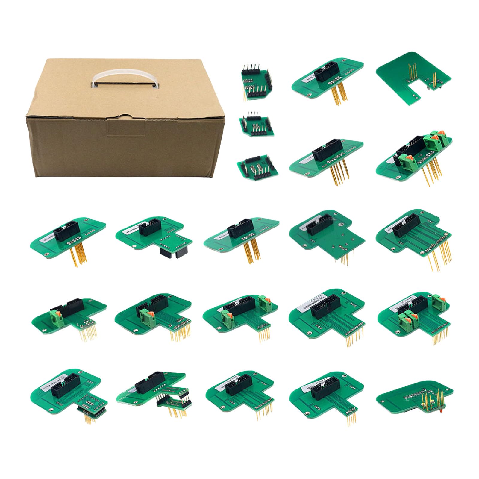 Juego de adaptadores de programación automotriz de 22 piezas compatibles con equipos de diagnóstico Kess FGTECH