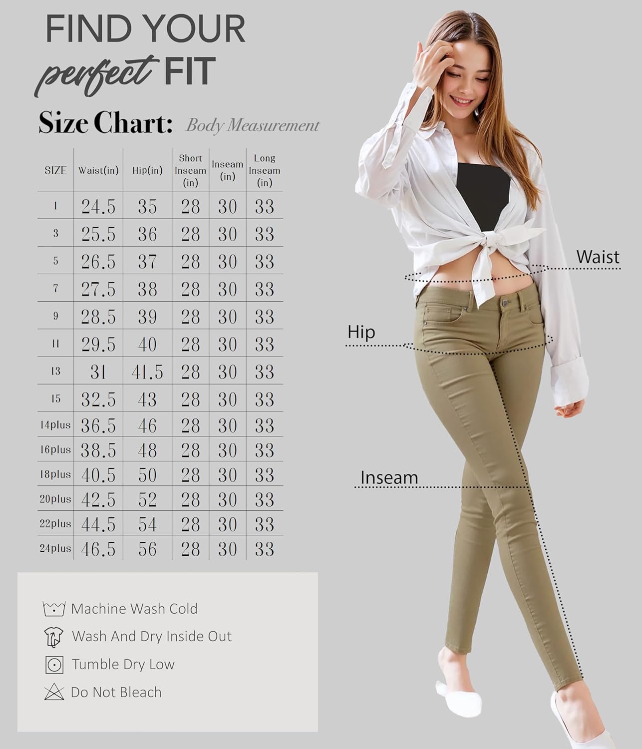 Hybrid & Company Womens Denim Jeans - Image 7