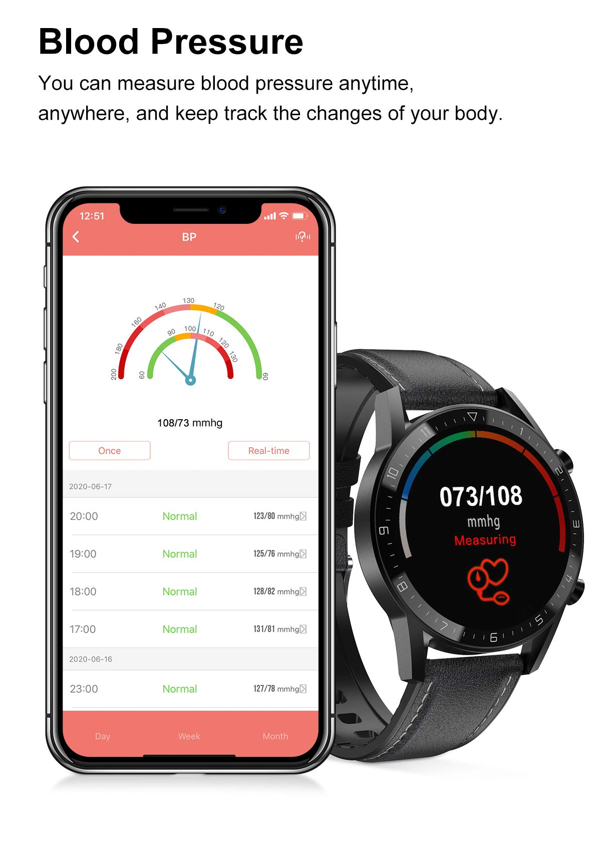 Smart Watch DT92 Smart Watch Men's and Women's Fitness Heart Rate Monitor  Blood Pressure Bluetooth Smart Bracelet Smartwatch,B : Amazon.com.au:  Electronics