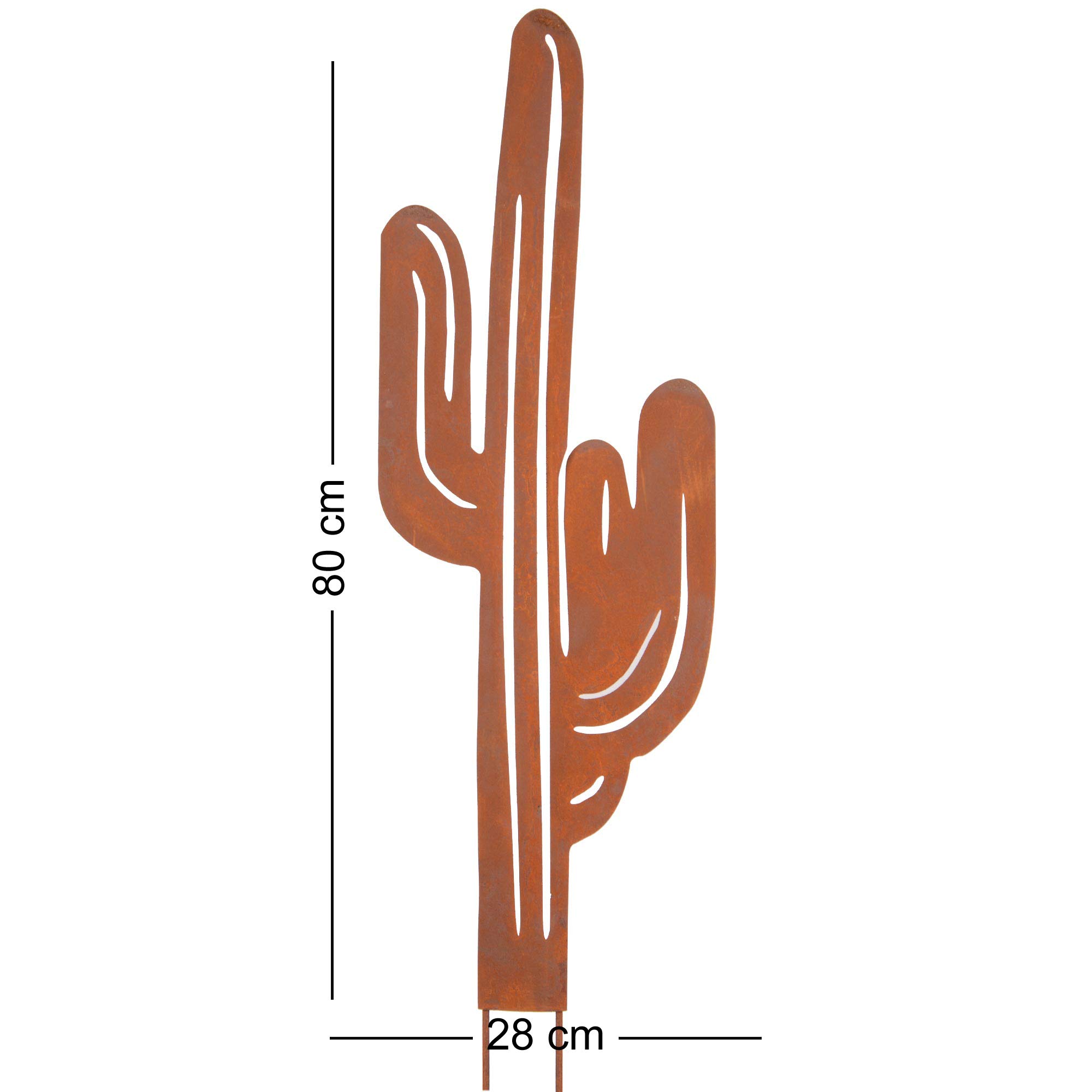 Cactus Décoratif 60cm En Fer Pour Intérieur Ou Extérieur - TerraDeco