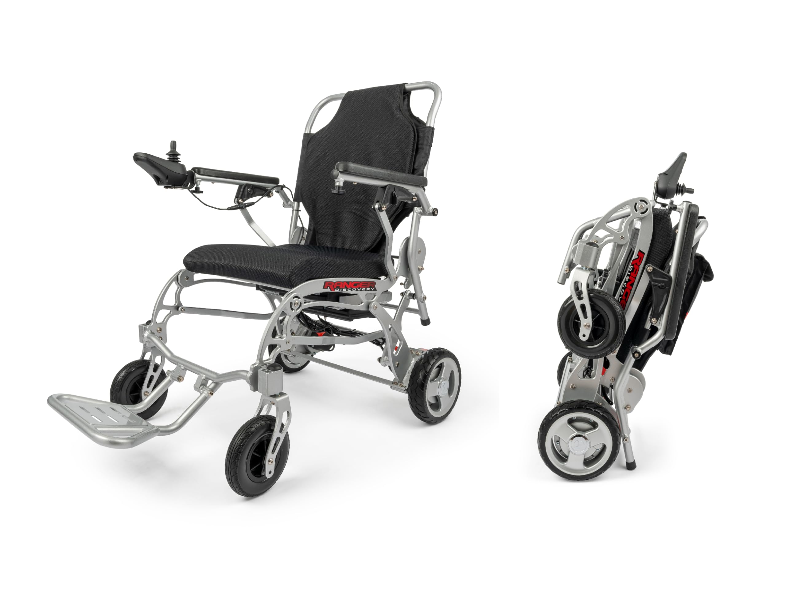 Porto Mobility Ranger Skylight Magnesium Super Lightweight 30lbs Foldable Sturdy Dual Motorized Powerful Magnesium Electric Wheelchair(Airplane Ready)