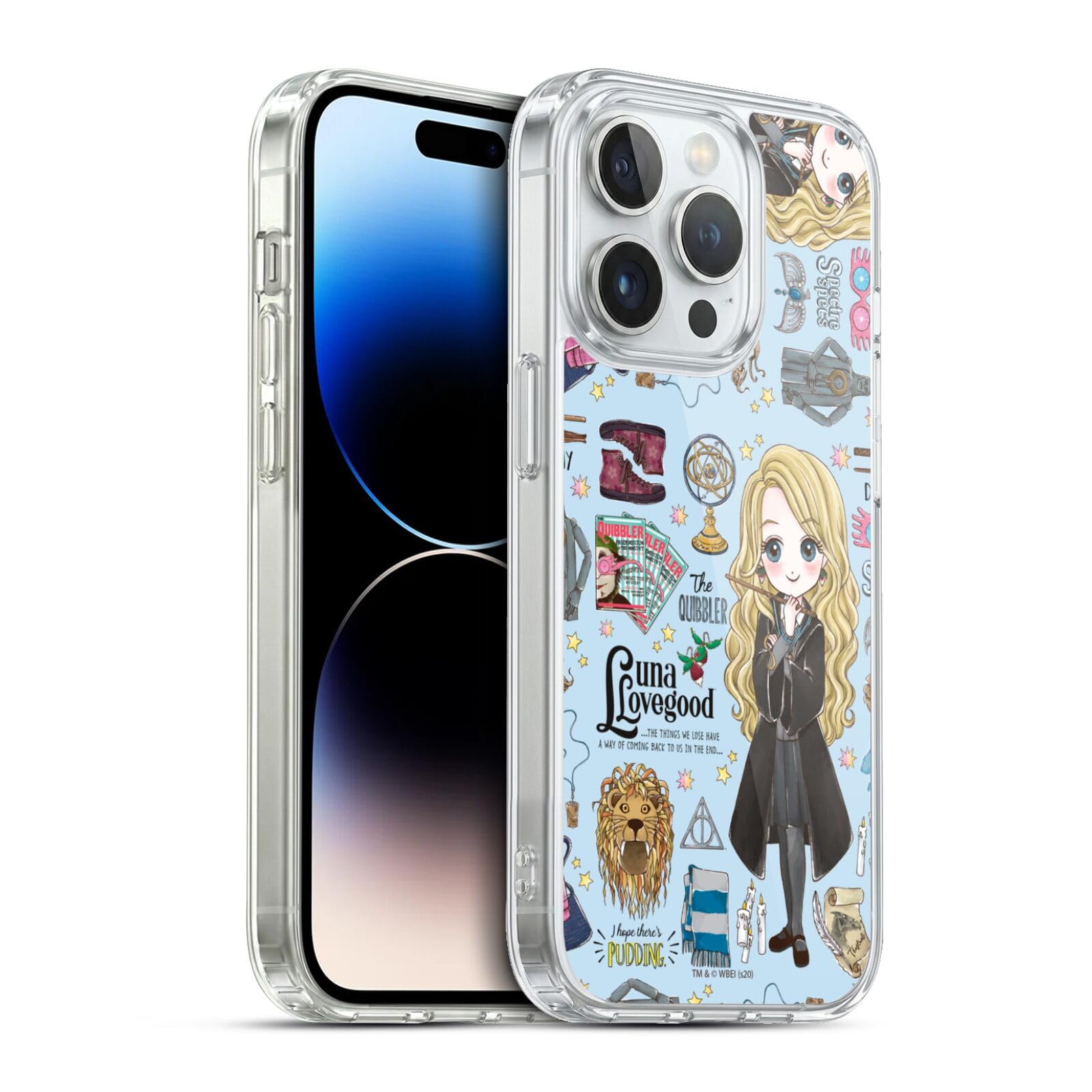 Head Case Designs Licenciado Oficialmente Harry Potter Patrón Luna Reliquias de la Muerte XXXVII Caso Funda de Gel Suave Compatible con Apple iPhone 12 / iPhone 12 Pro — view 77