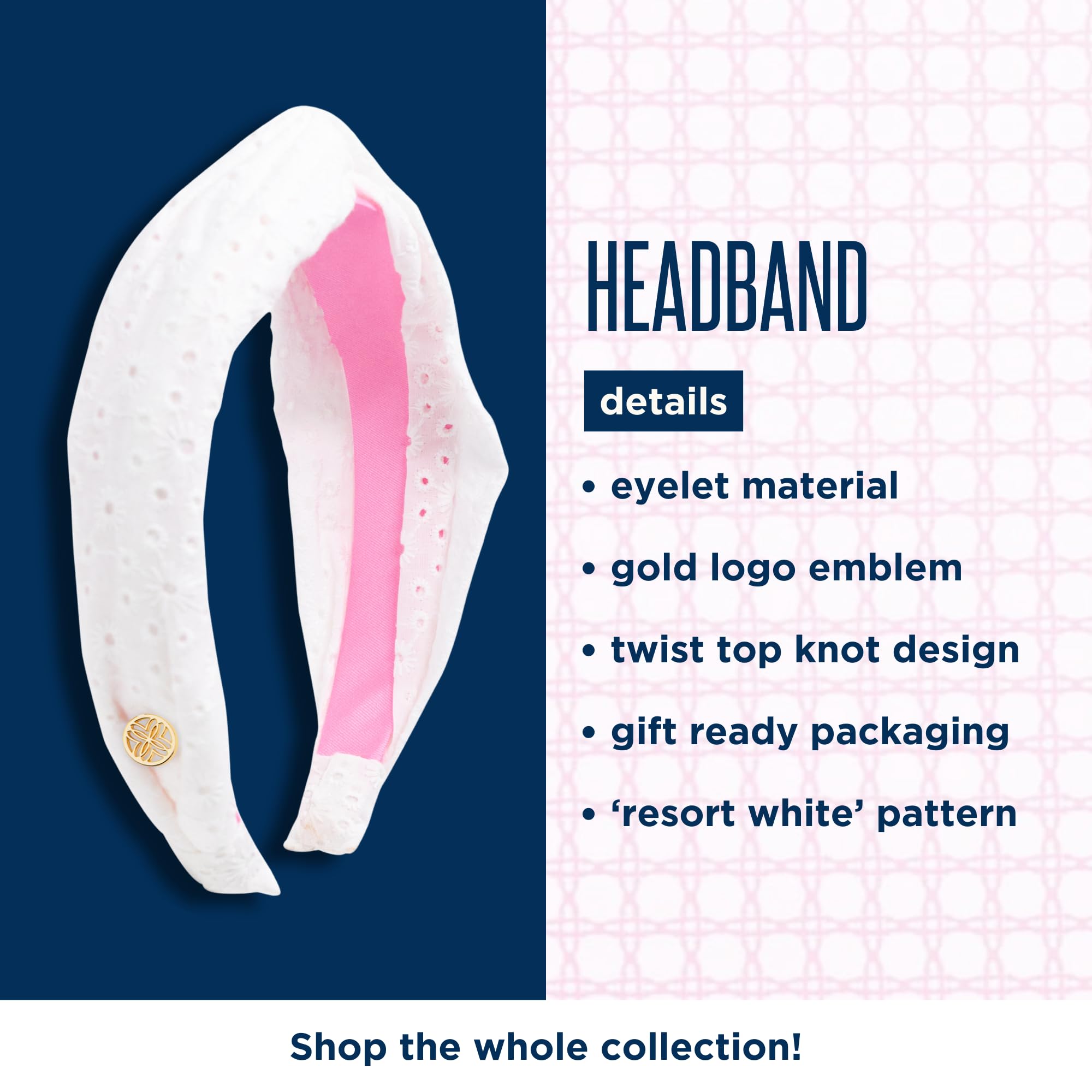 Lilly Pulitzer 1” Wide Top Knotted Twill Headband & Scrunchie 2-Pack Amazon.com: Lilly Pulitzer Colorful Twist Knot Headband Cute  main image 3