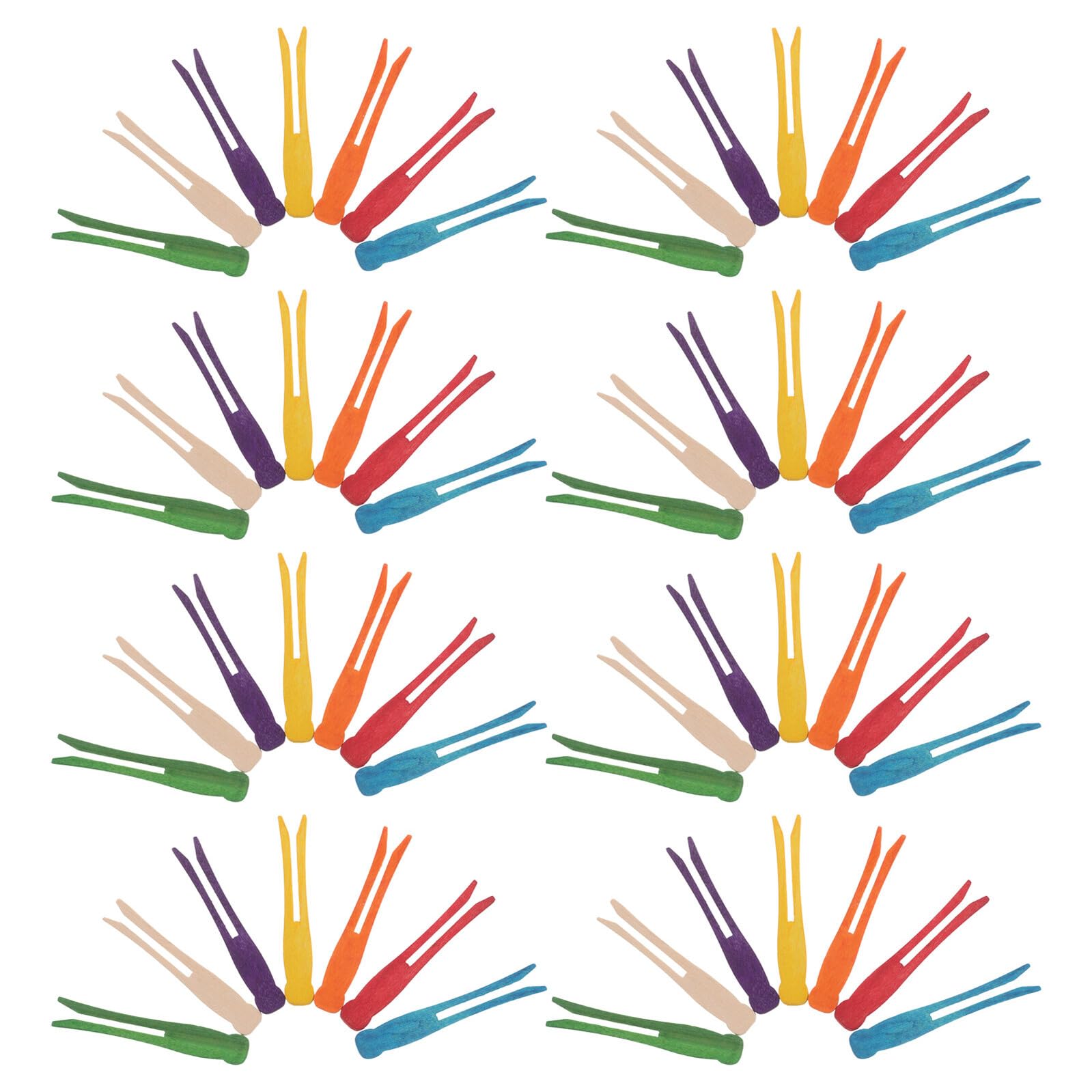 Pinzas Planas de Madera 95mm, 100 Piezas para Manualidades