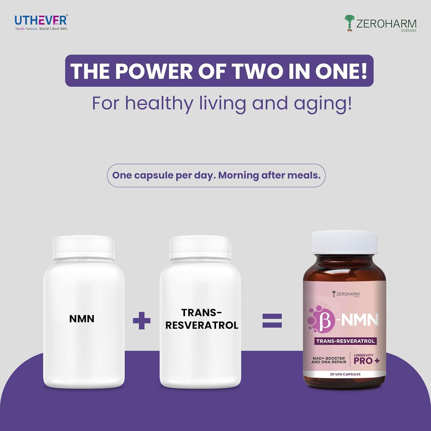 Zeroharm NMN + Trans-Resveratrol 500 mg | High purity and powerful | Longevity complement | Cell helps in regeneration. Oxidative reduces stress. Immune, heart, health supports aging. For men and women Zeroharm NMN + Trans-Resveratrol 500 mg | High purity and powerful | Longevity complement | Cell helps in regeneration. Oxidative reduces stress. Immune, heart, health supports aging. For men and women