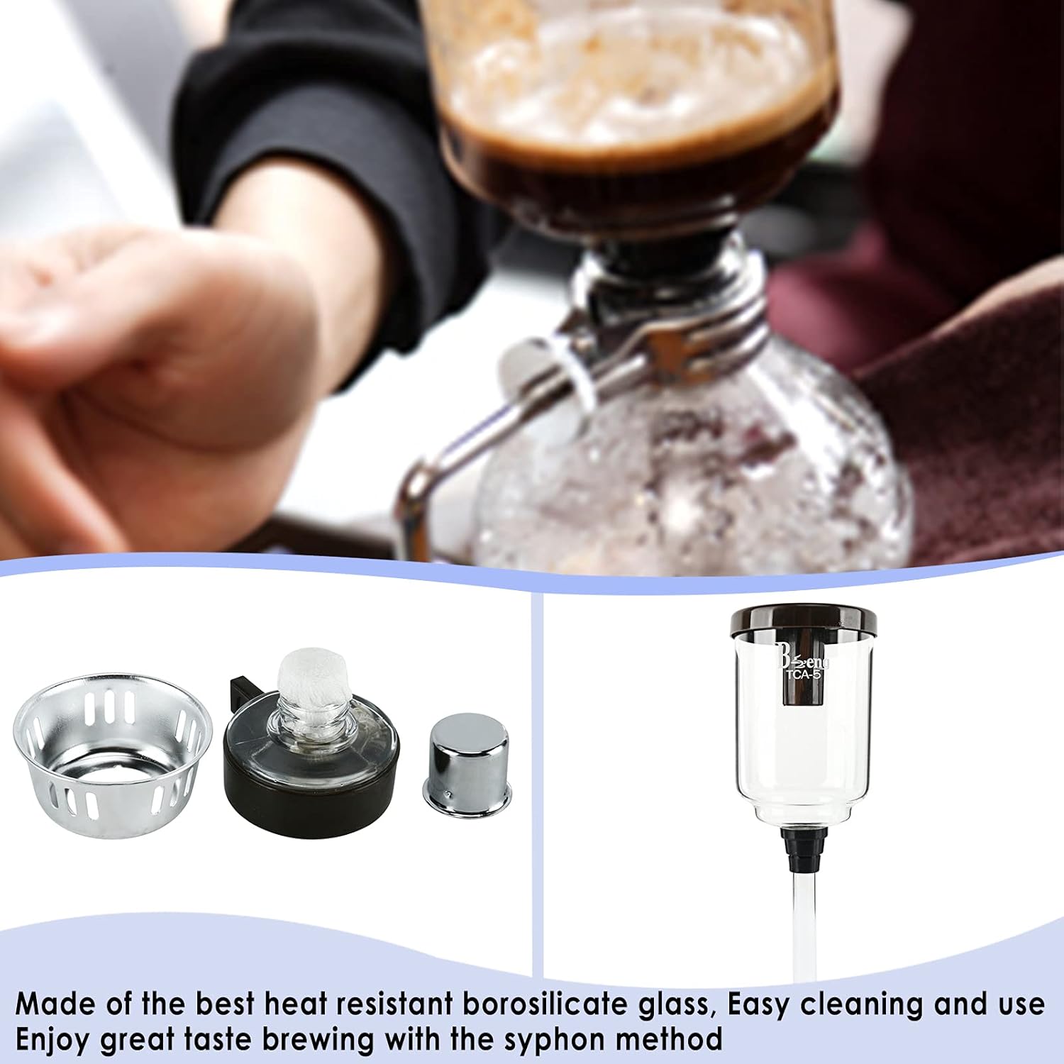Buy Boeng 5Cup Coffee Syphon Tabletop Siphon (Syphon) Coffee Maker