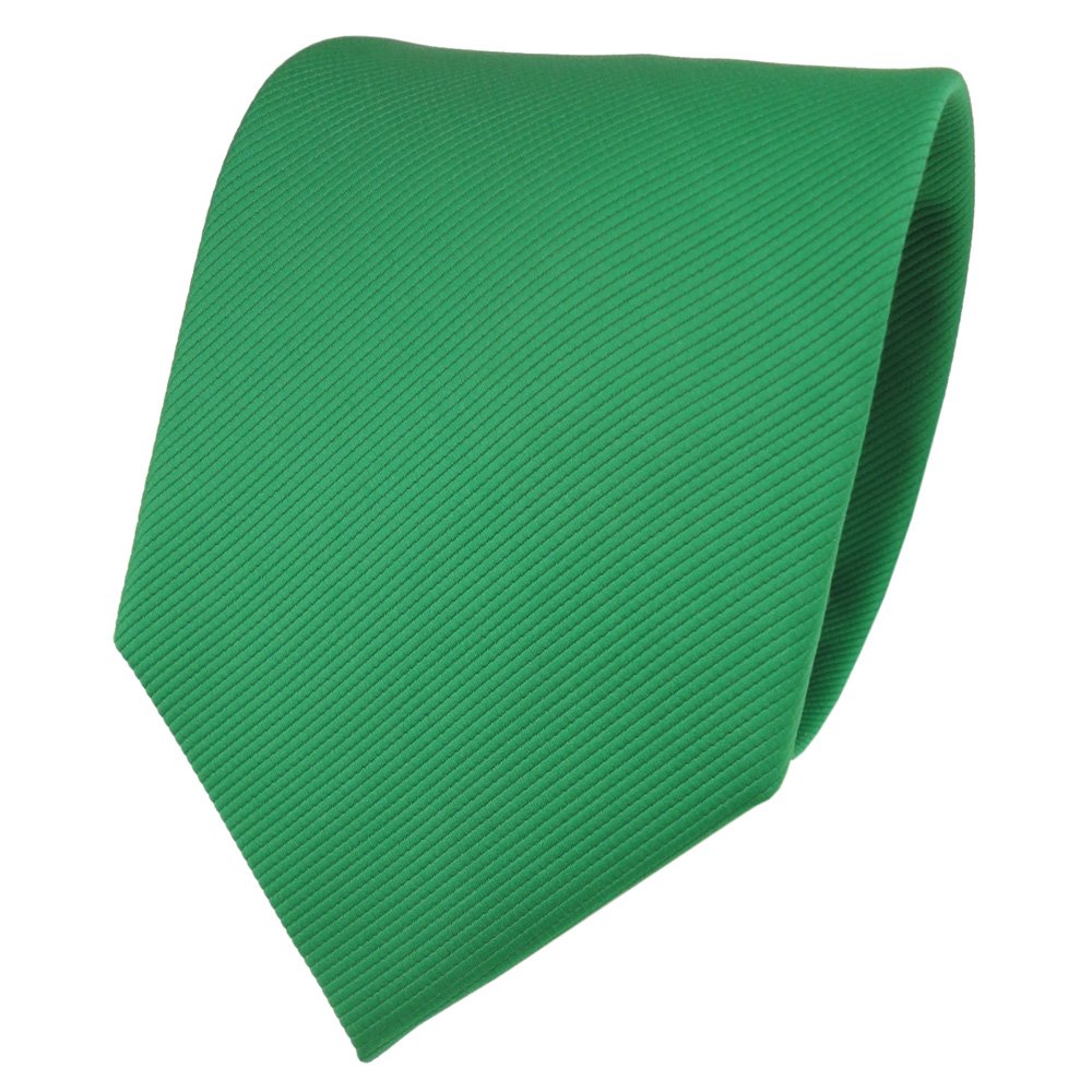 TigerTie Designer tie necktie green bright-green light green all-one-color Rips