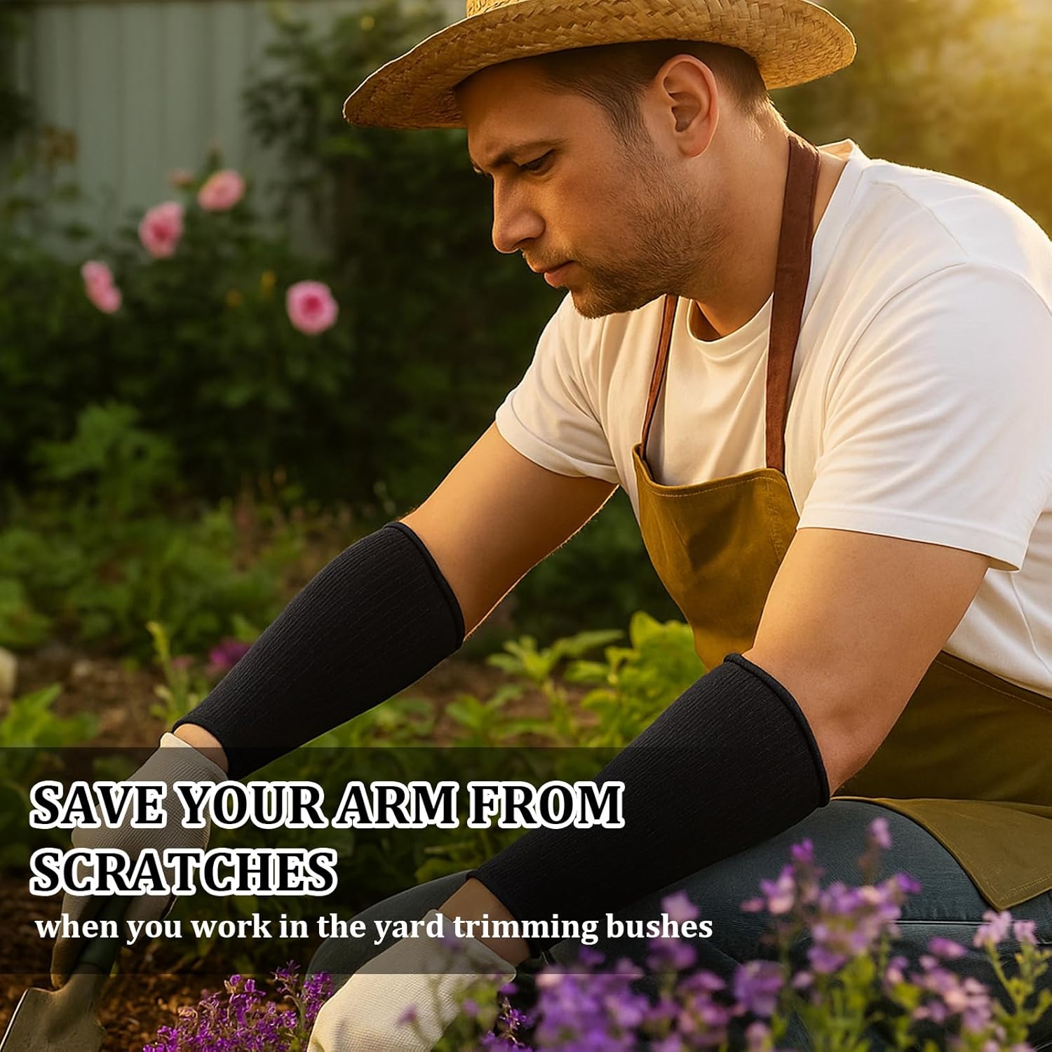 2 Pair Cut Resistant Sleeve Protective Arm Sleeves Dog Bite Safety Arm Sleeves Cut Resistant Forearm Sleeve Level5 Arms Burn Protective for Thin Skin Bruising Men Women - Image 7