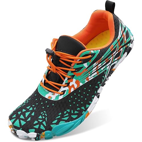 L-RUN Barefoot Water Shoes Women Mens Aqua Sock Athletic Hiking Water Sports Shoes for Swim Beach Pool Sand Diving Walking