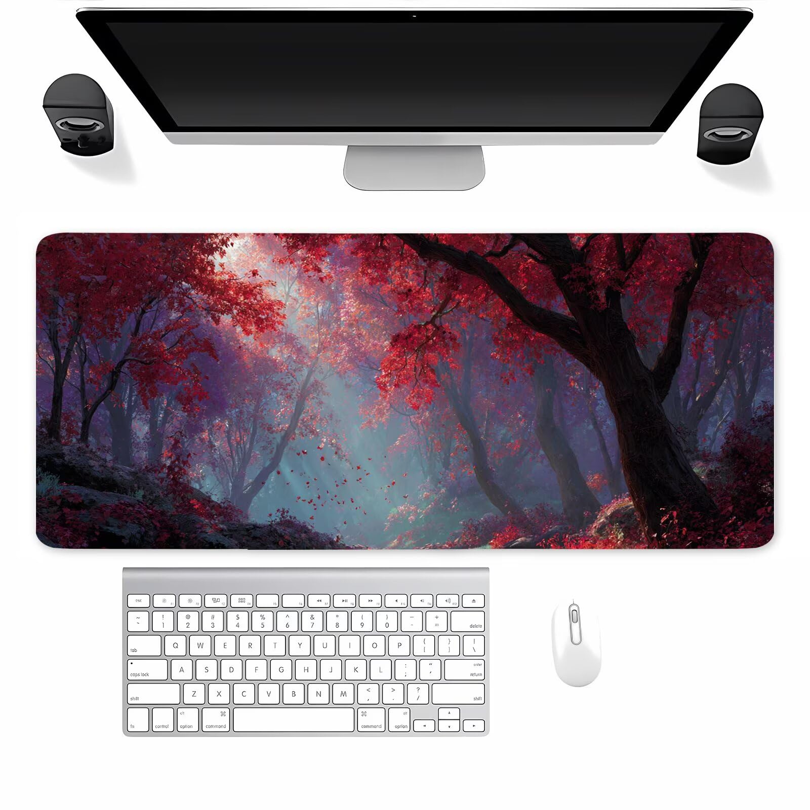 Gaming Mauspad Rot, 900x400x3mm Mousepad XXL