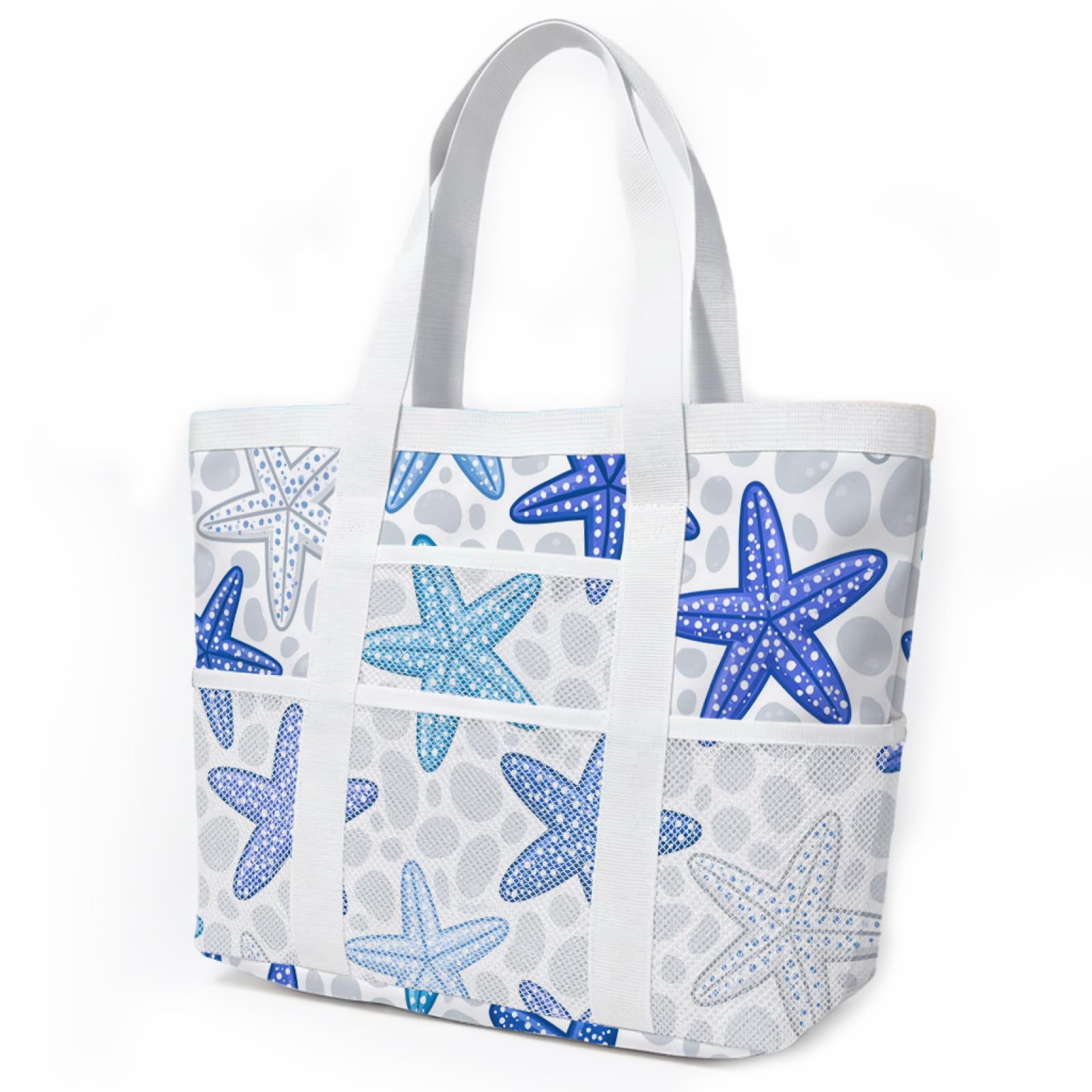 Sac de Plage Sac Fourre Tout Voyage Tote Bag Piscine Avec Fermeture Éclair Cabas de Voyage Accessoire Plage Pliable Et Léger Beach Travel Bag Gym Cabas Femme
