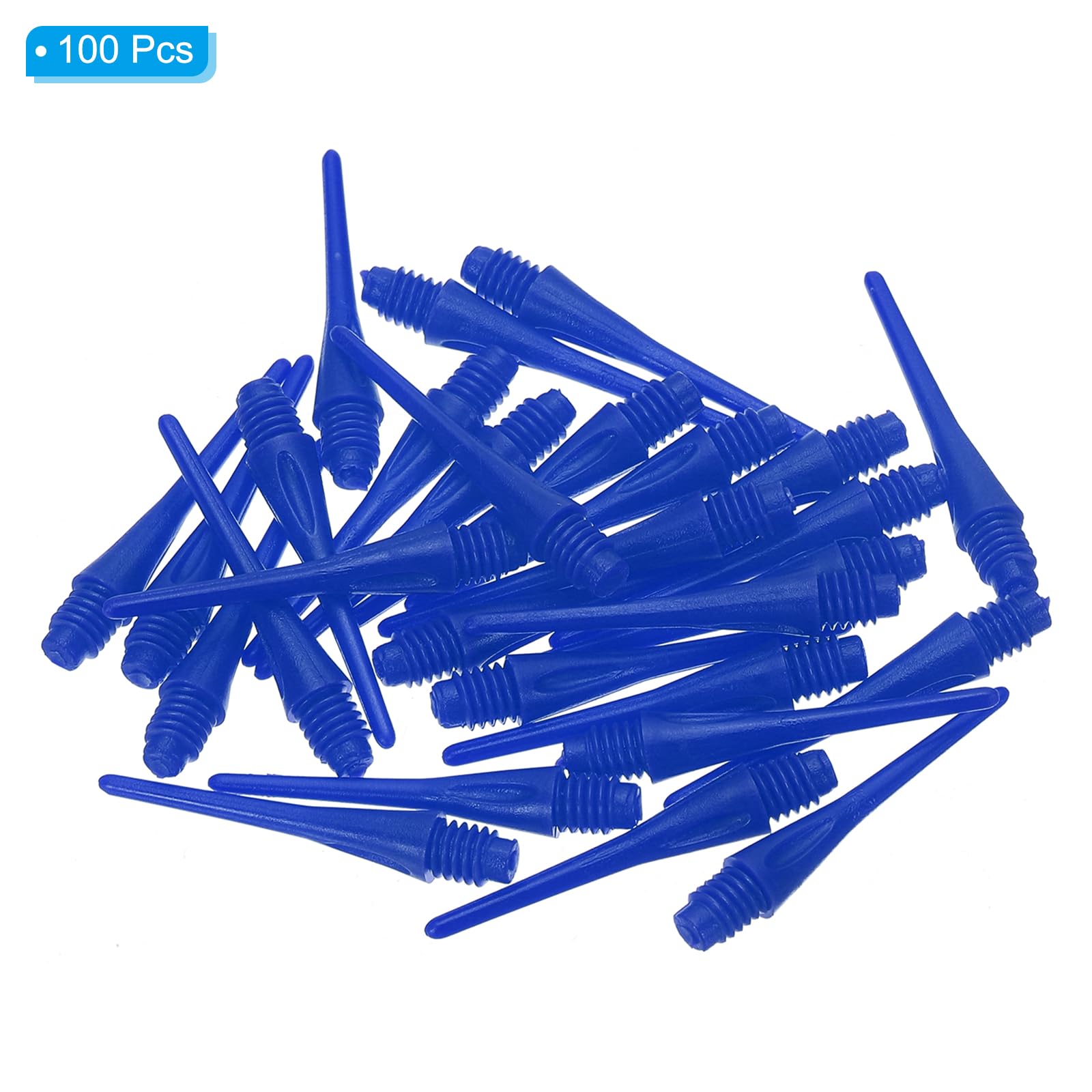 PATIKIL Plastic Dart Tips 2BA Thread, 100 Pack Soft Tip Dart Points Replacement Dart Accessories, Blue - Image 3