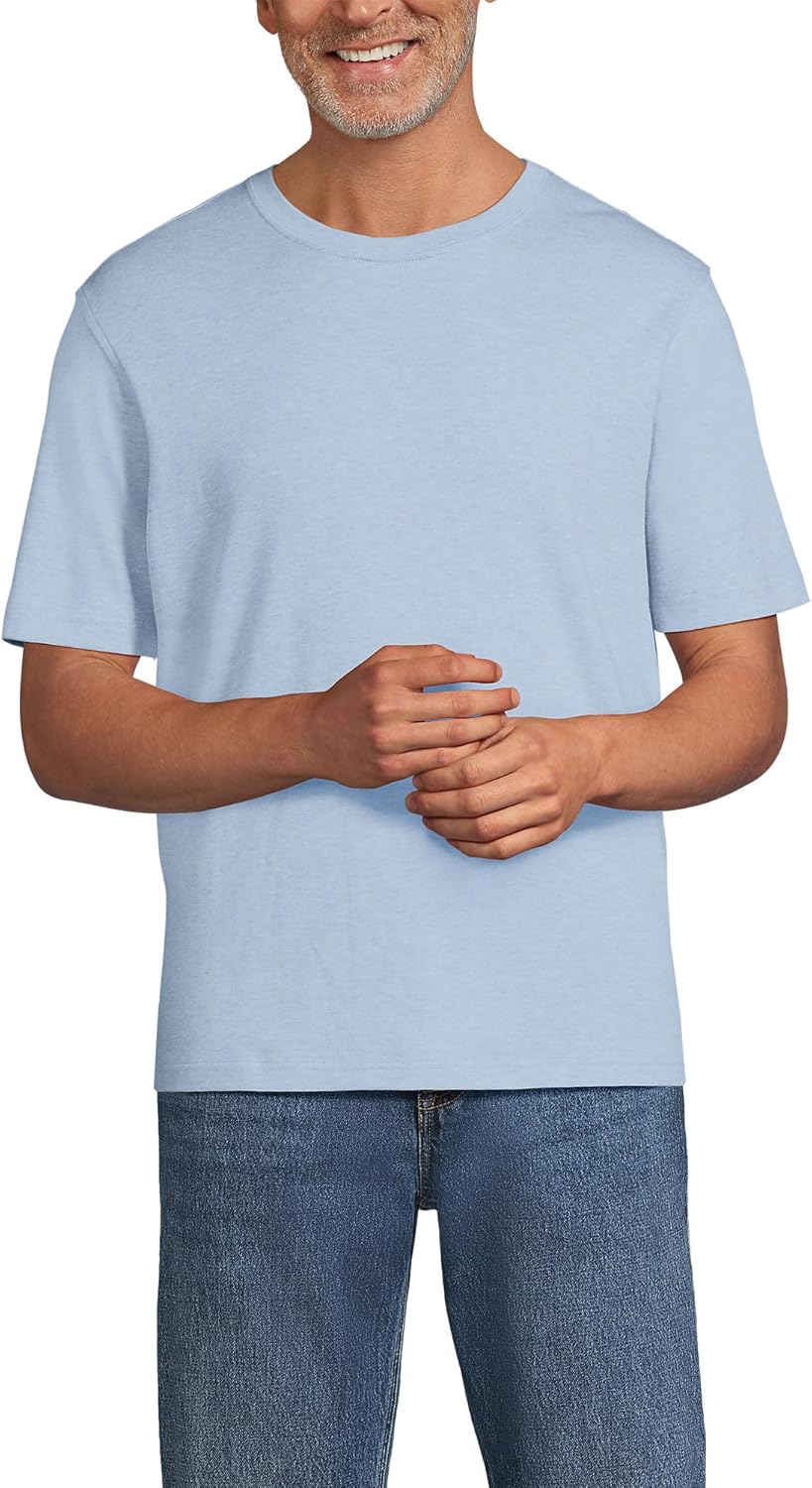Lands' End Men's Short Sleeve American-Grown Supima Cotton Tee