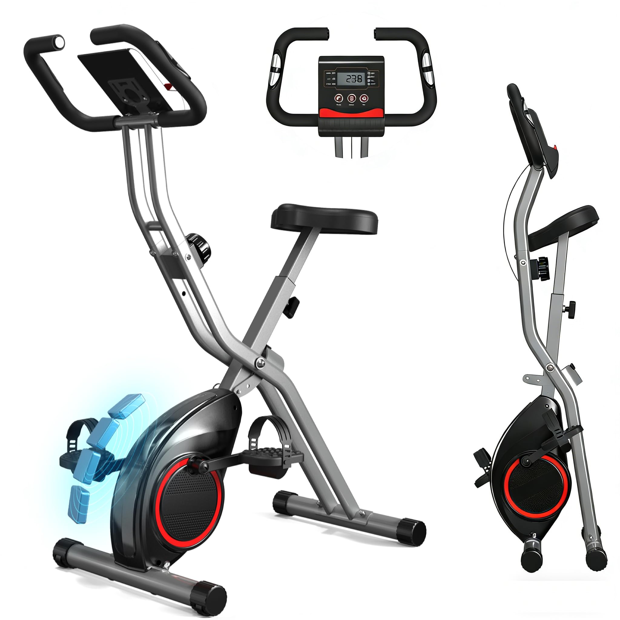 Amazon.co.jp: LINBOLUSA エアロバイク フィットネスバイク 折りたたみ