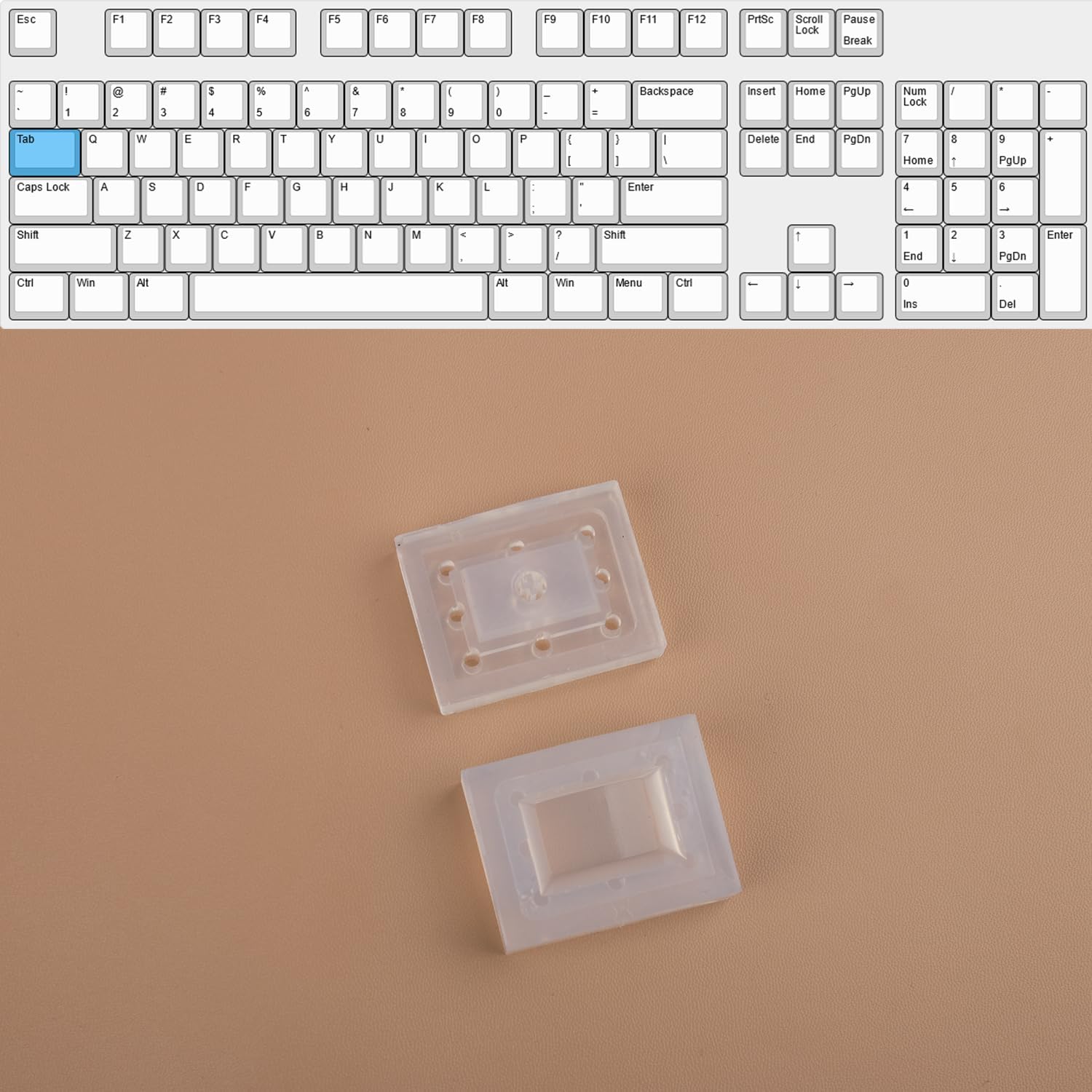 SA Profile Keycap Resin Casting Molds Set for Mechanical Gaming Keyboard,Easy Use for Handmade Keycaps, Silicone Material (SA 2.75U Right Shift Key)