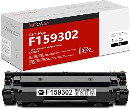 1-Pack F159302 Toner Cartridge Black NUC Compatible F159302 Toner Cartridge Replacement for Canon F159302 Printer Toner
