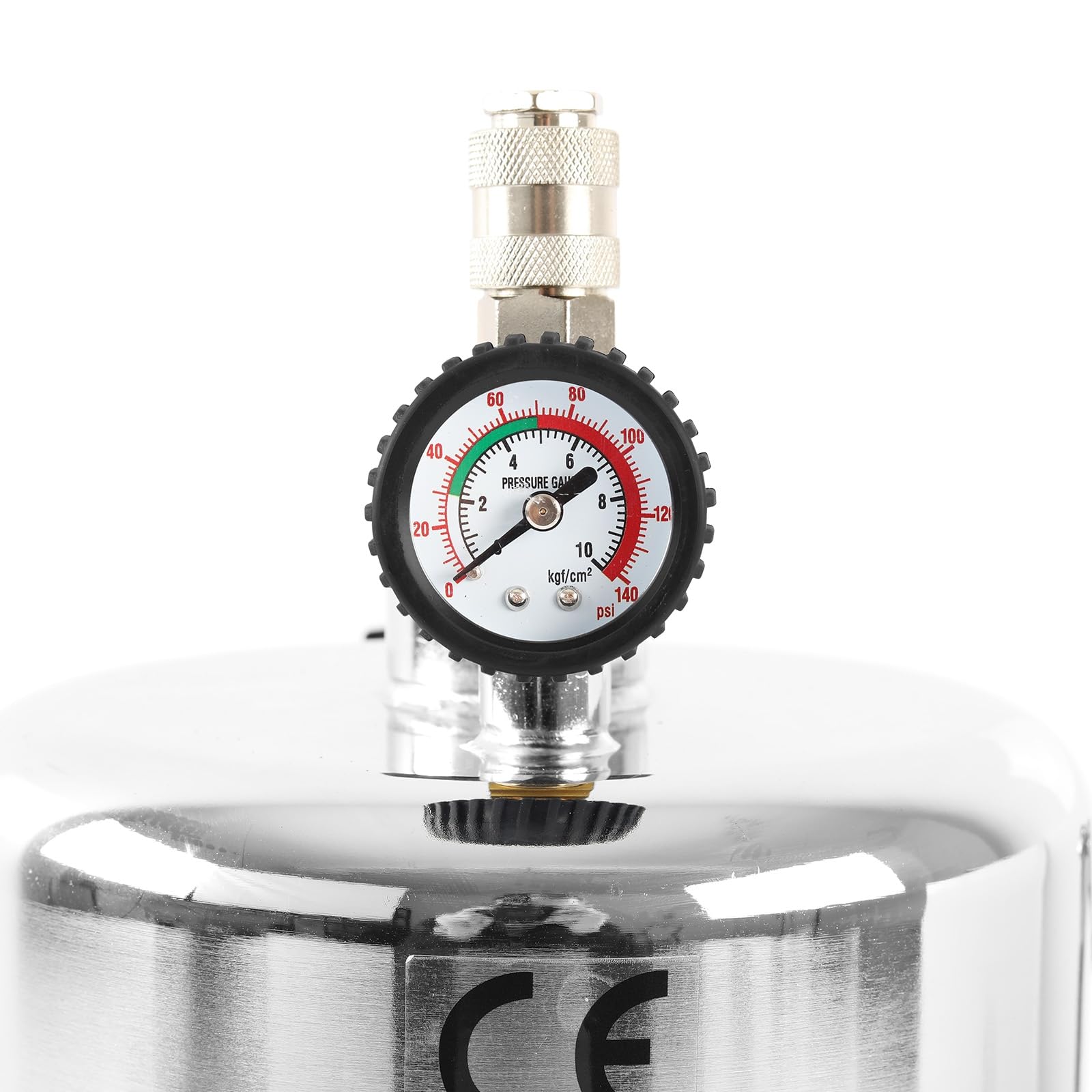 TECPO Bremsenentlüftungsgerät, 5 Liter Druckluft Bremsflüssigkeitwechselgerät Auto Universal Bremsenentlüfter mit Absaugbehälter und Adapter Set