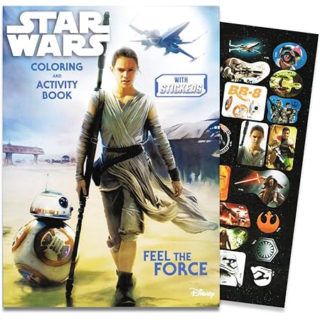 Amazon.com: Colortivity Star Wars Coloring and Activity Fun Book - 80