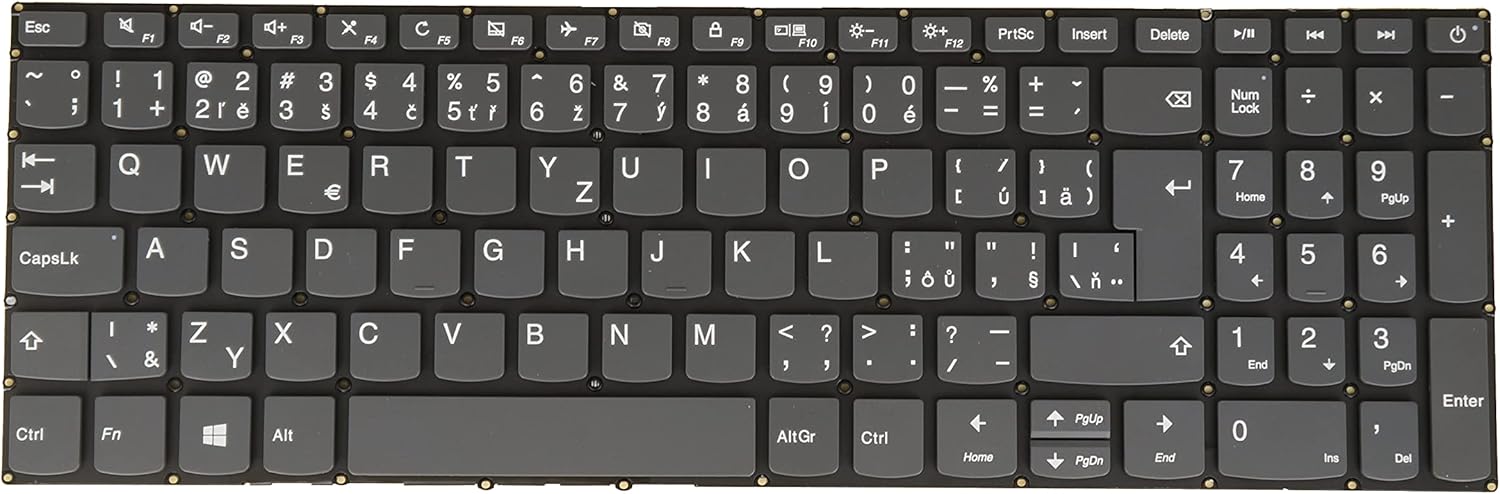 Czech Slovak Keyboard for Lenovo Ideapad 130-15AST 130-15IKB 320-15AST 320-15ABR 320-15IKB 320-15IAP 320-15ISK 320-17ABR PC5CP-CZH-SLK