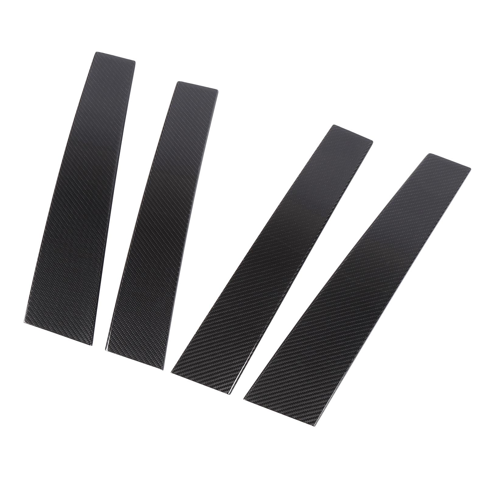 Carbon Fiber B Pillar Covers, Enhanced Window Protection