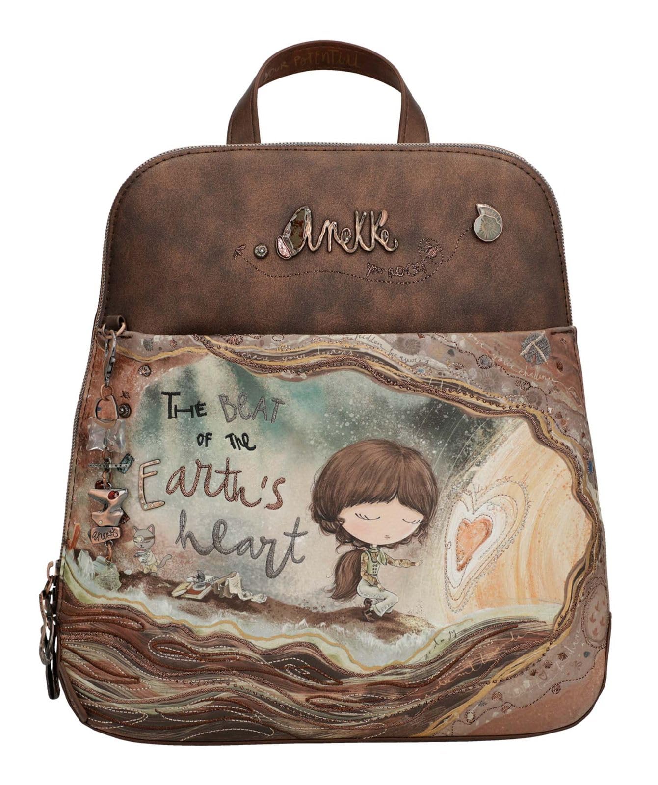 Anekke Mochila De Paseo Mediana Core - Diseño Funcional - Medidas: 26/30/8 Cm - Accesorios Y Complementos Mujer