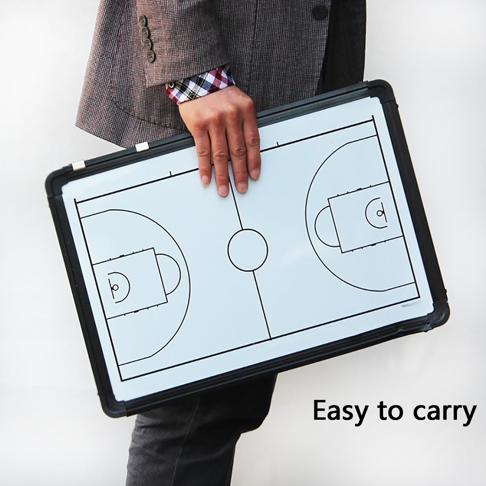 Taktikboard Basketball Coaches Board mit Magnete, Taktiktafel Basketball Zubehör, zum Aufhängen Geeignet, Wasserdicht und Langlebig, für Wettkämpfe und Training
