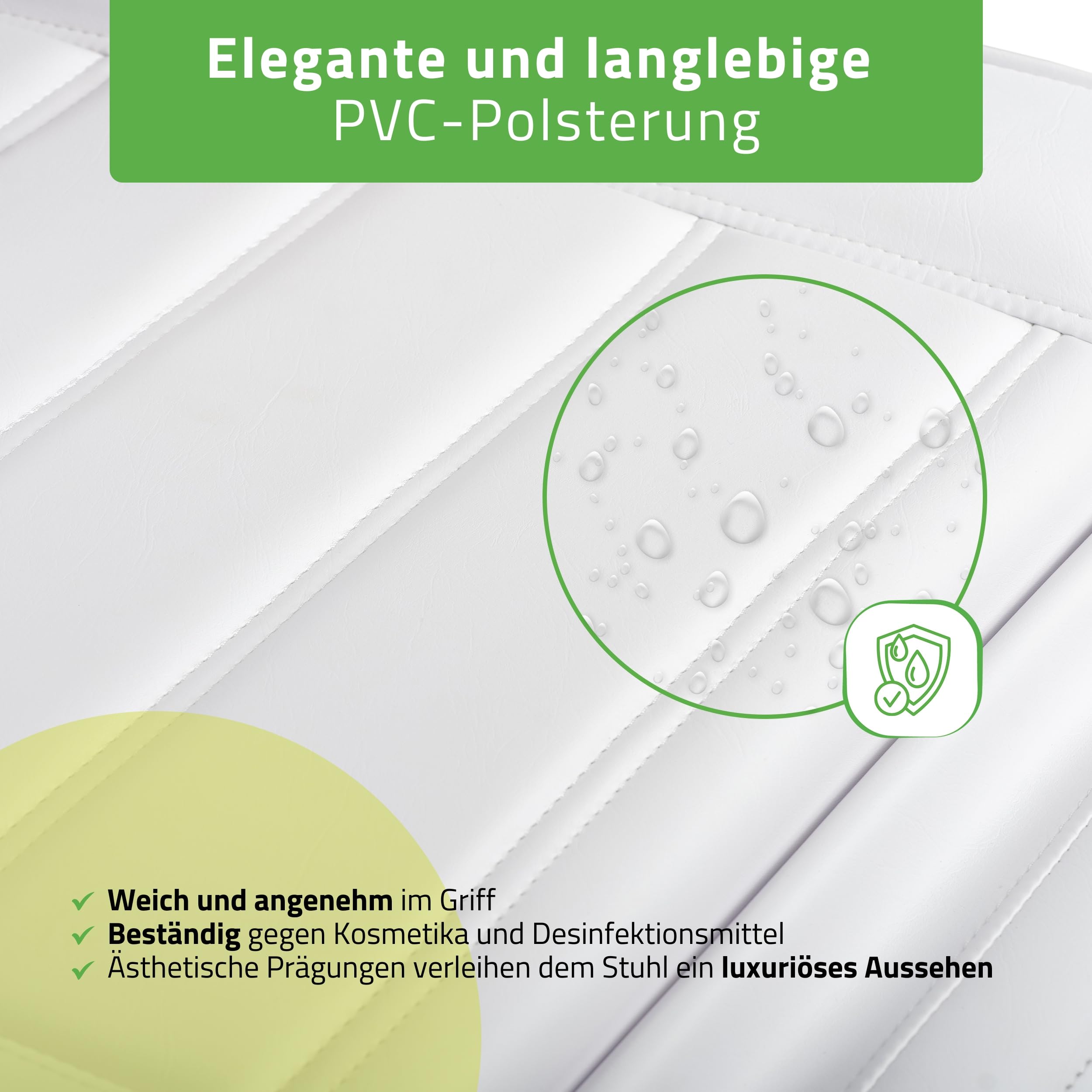 HABYS Leo PRO 4 Elektrische Kosmetikliege, Höhenverstellbarer Kosmetikstuhl | mit Gesichtsöffnung & drehbaren Armlehnen, Beautyliege für Kosmetik, SPA, Massage & Ästhetische Medizin