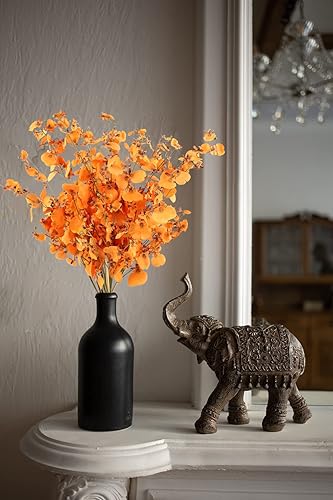 Miniatura 7 de Flores de orquídeas de seda a granel, 10 unidades (cada una de 37 pulgadas) de orquídeas artificiales de tallo largo, flores artificiales de seda